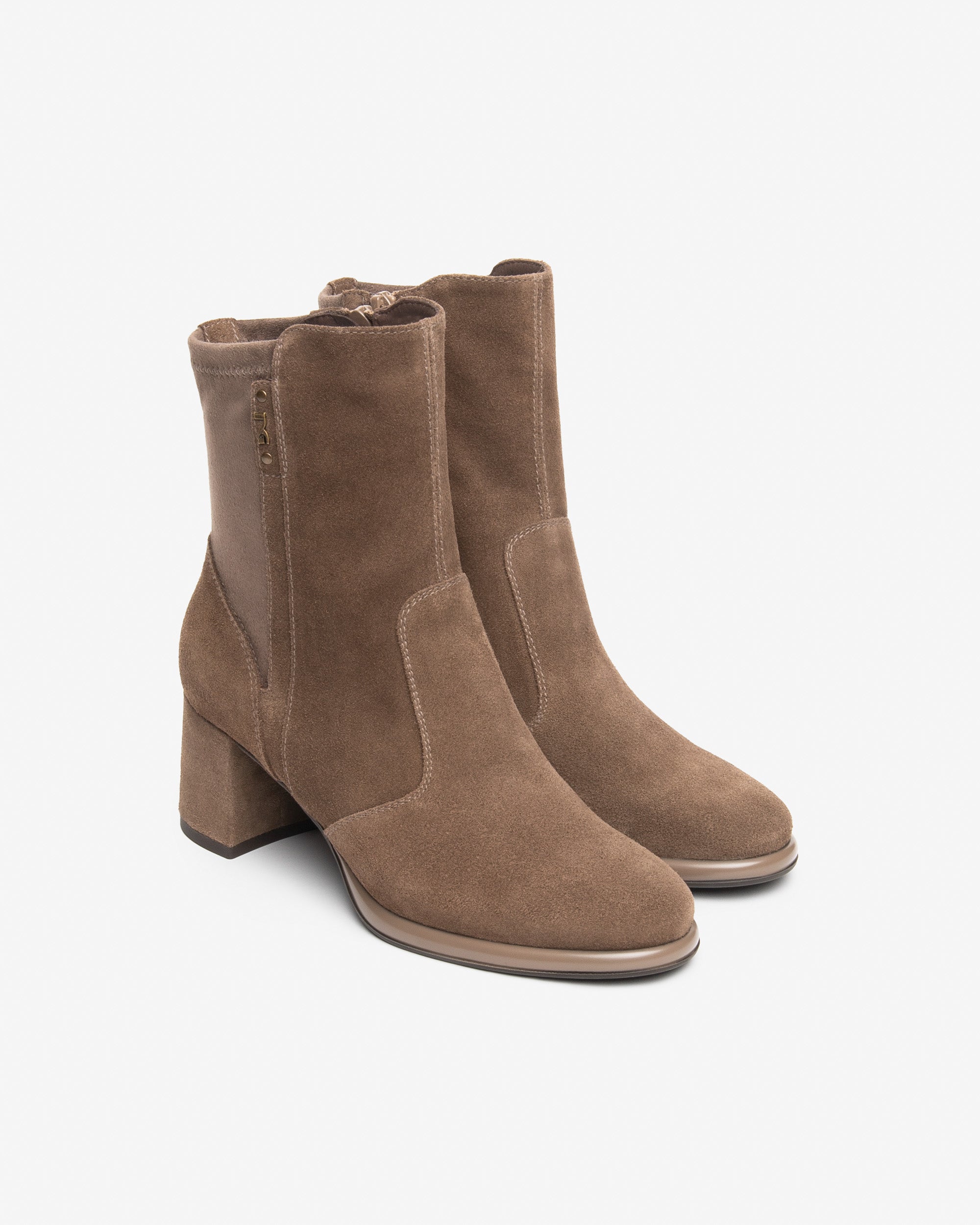 Nero Giardini Ankle Booties bottines daim talon bloc