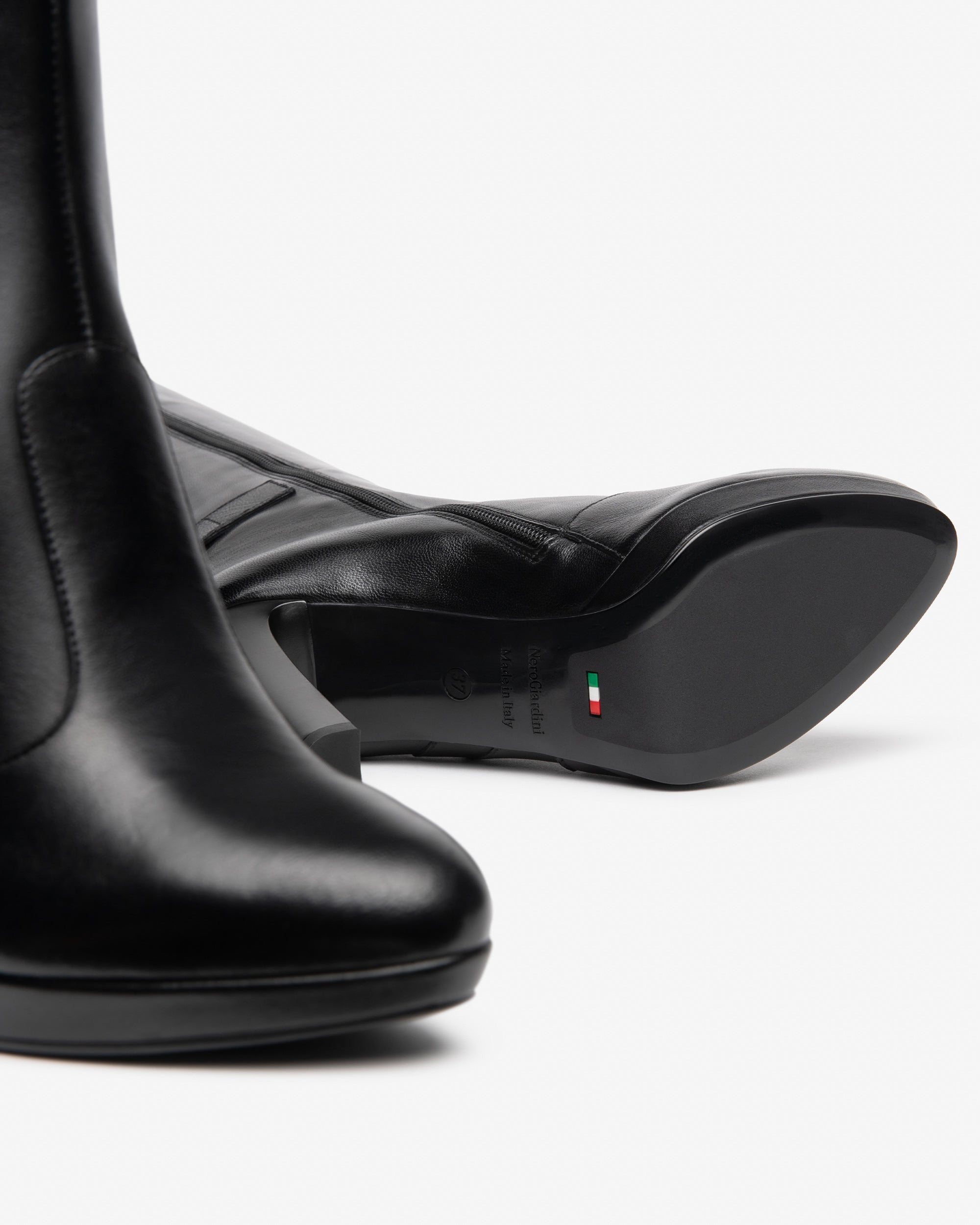 Nero Giardini Boots bottes cuir femme talon 10 cm