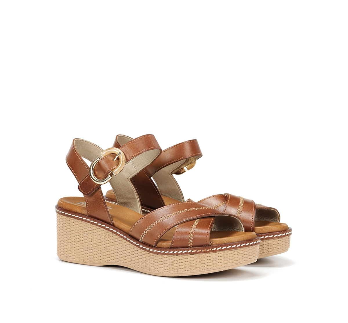 Dorking by Fluchos Nido D9640 sandale marron cuir plateforme