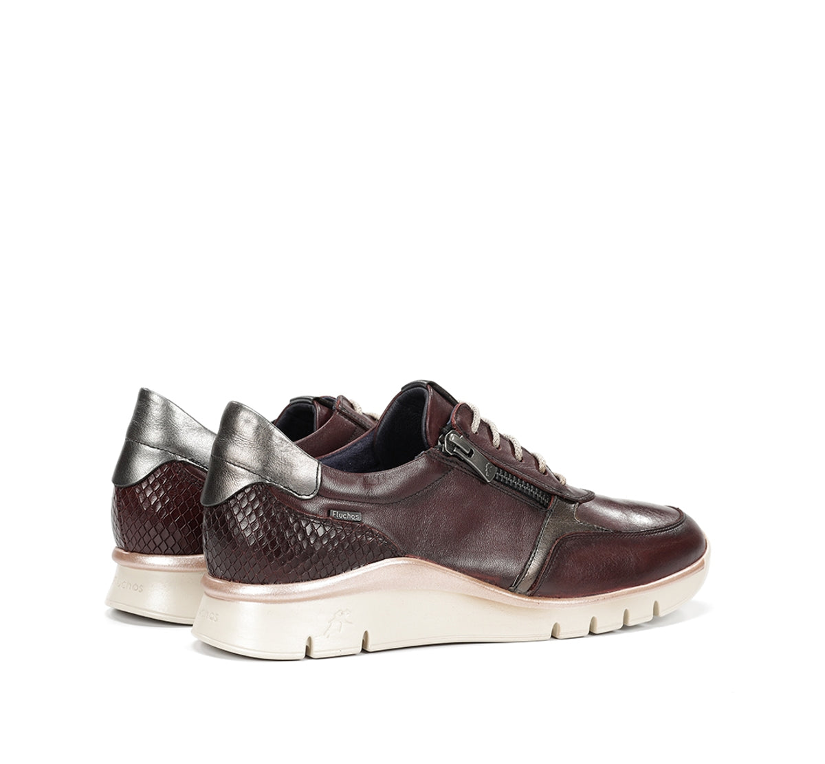Fluchos Union F2070 baskets bordeaux femme confort