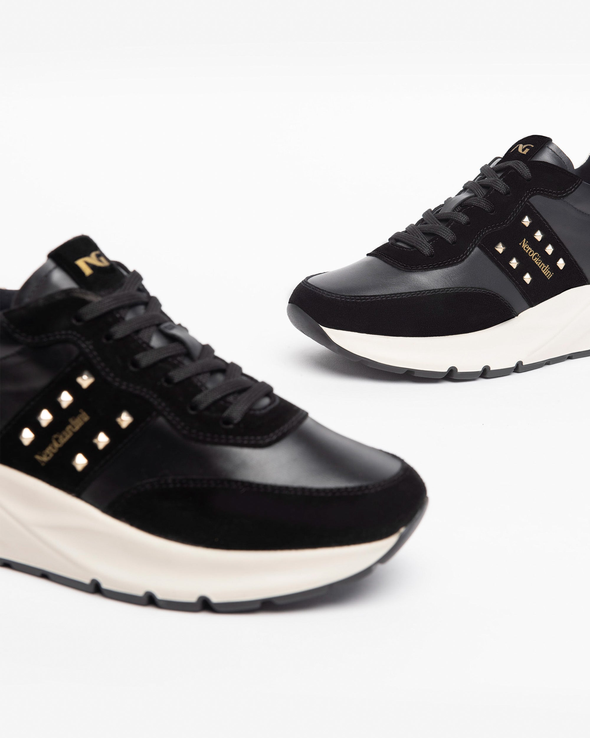 Nero Giardini Sneakers baskets cuir daim femme