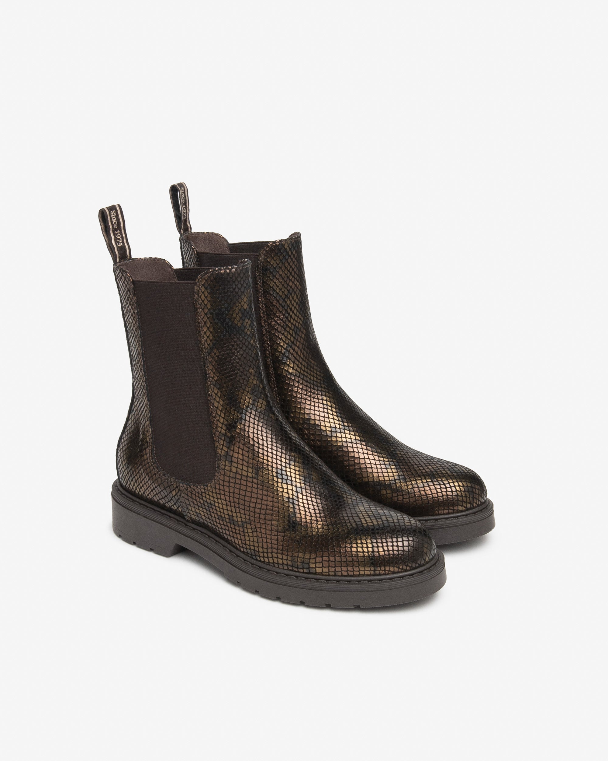 Nero Giardini Chelsea Boots bottines cuir serpent 38