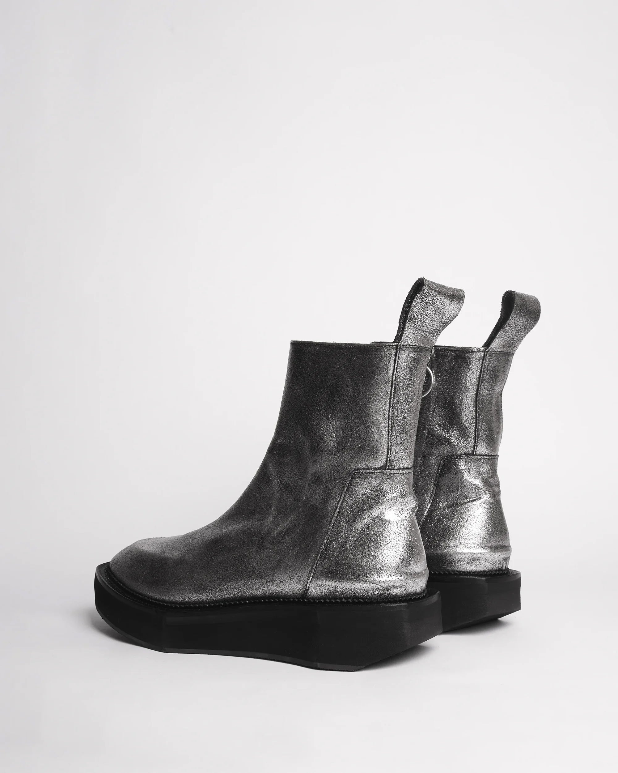 Premiata 003 Boots Cuir Effet Métallique
