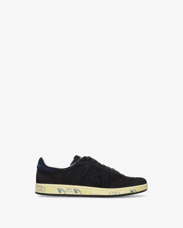 Premiata Bonnie 8589 baskets daim bleu foncé