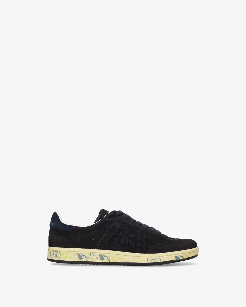 Premiata Bonnie 8589 baskets daim bleu foncé