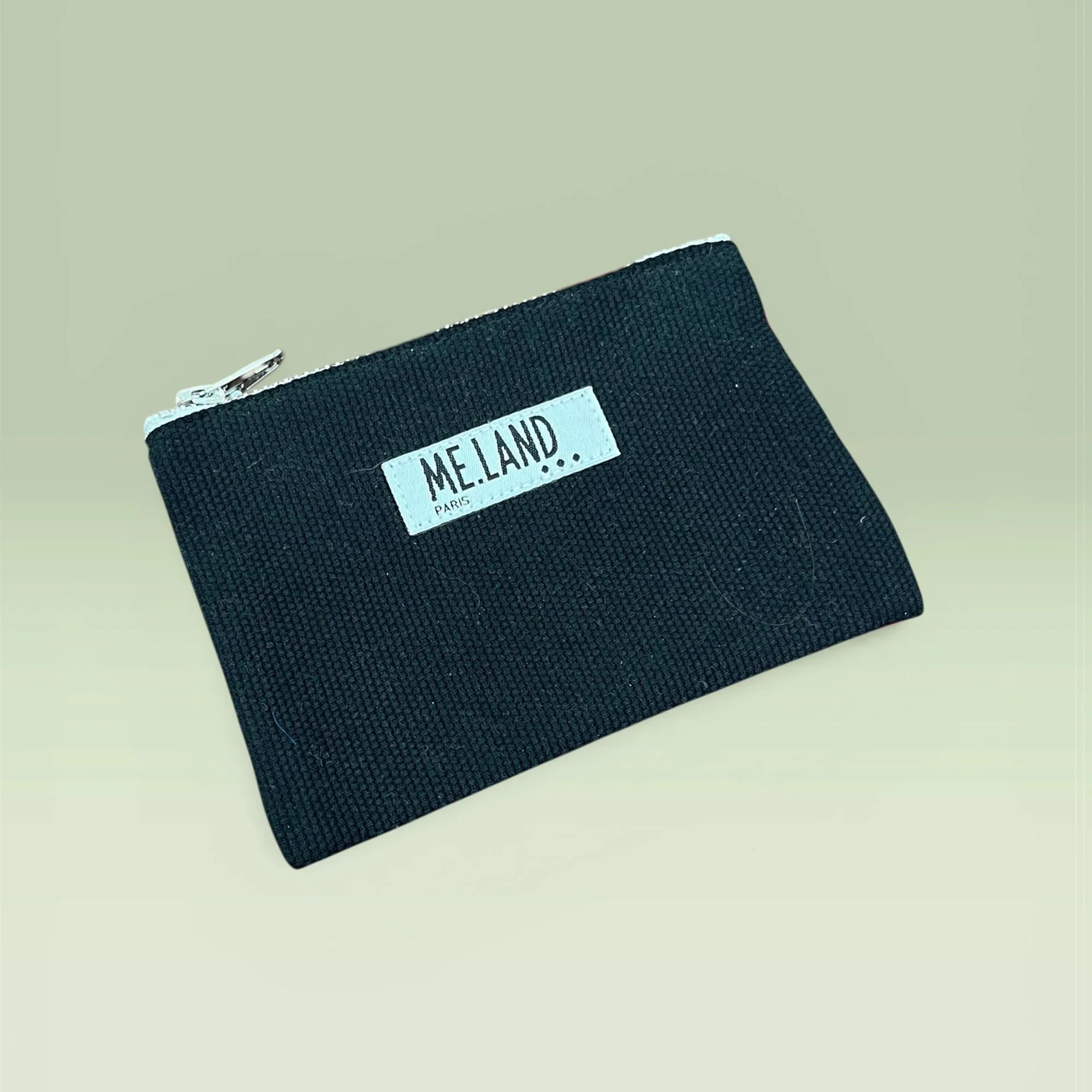 Me.Land mini pochette coton bio noir upcyclé