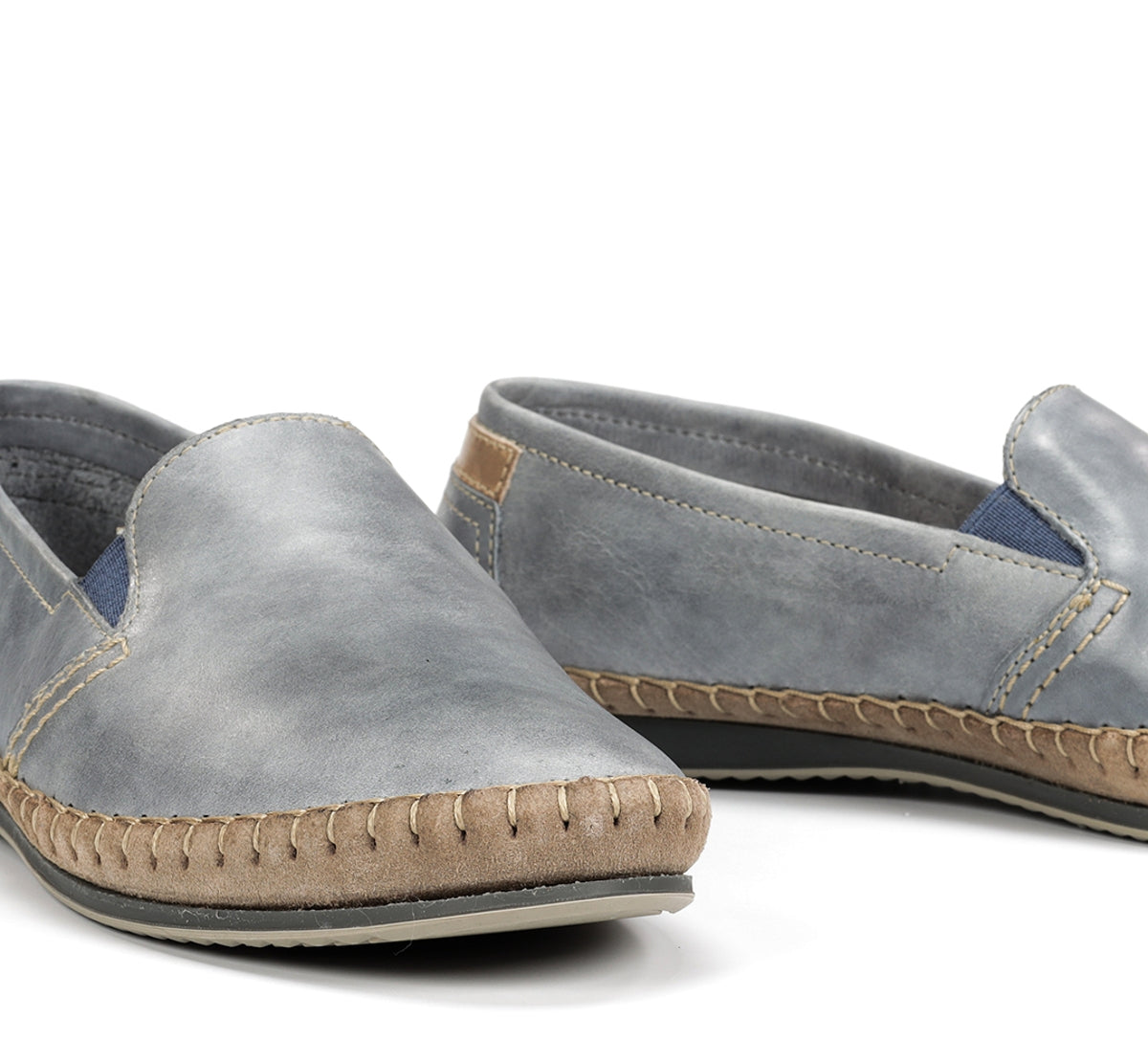Fluchos Bahamas 8264 Slip On Bleu Homme Mocassins