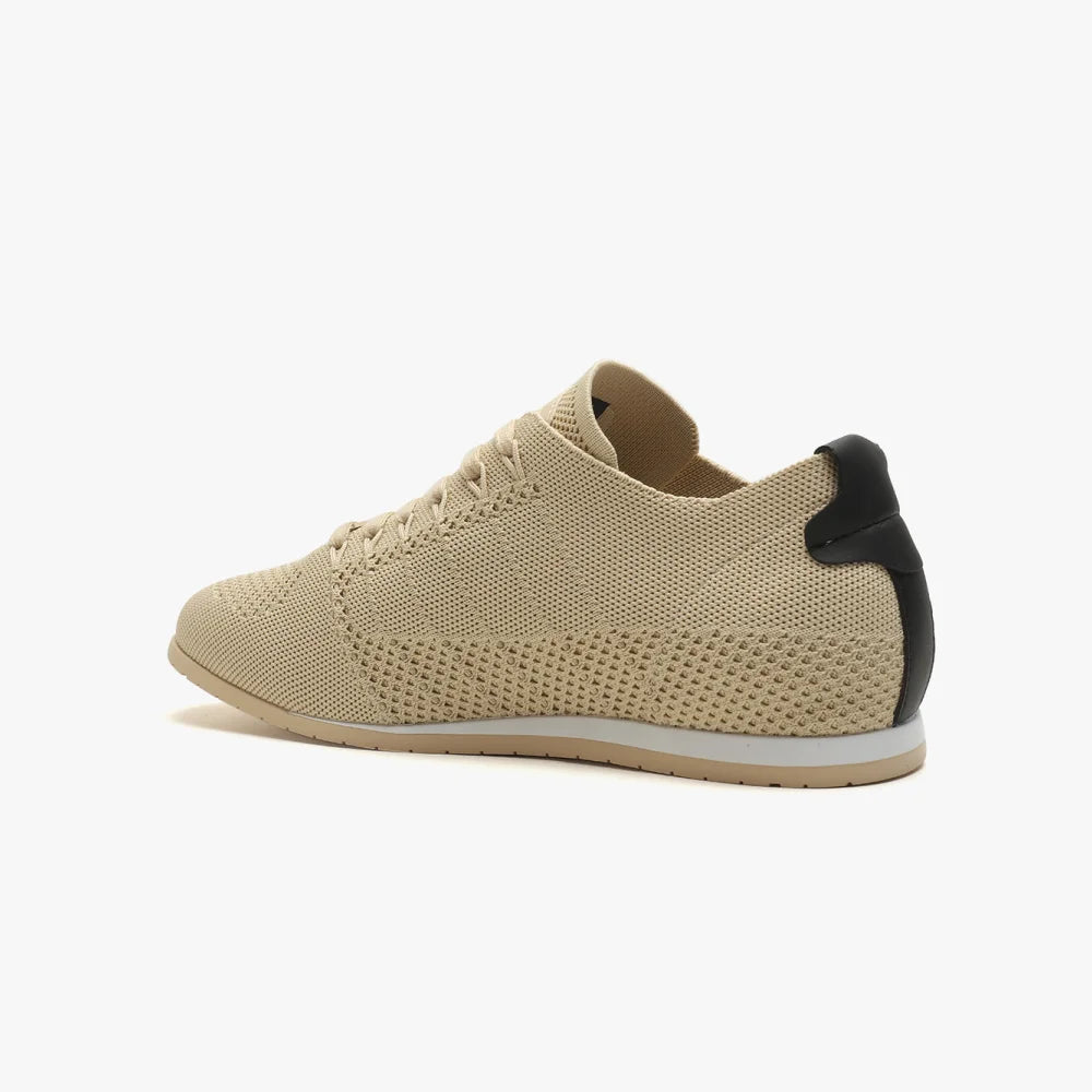 VO7 Yacht Knit Beige baskets homme beige maille respirante