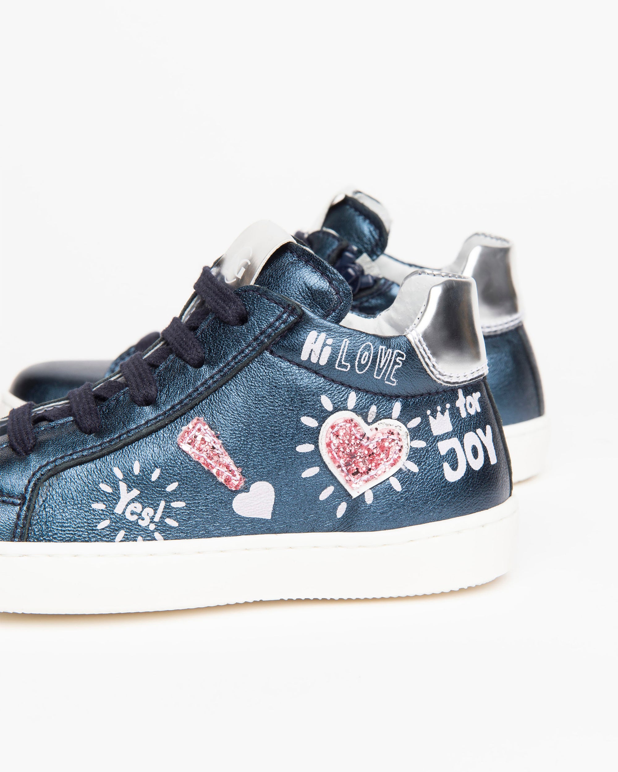 Nero Giardini Sneakers Baskets cuir fille paillettes 28