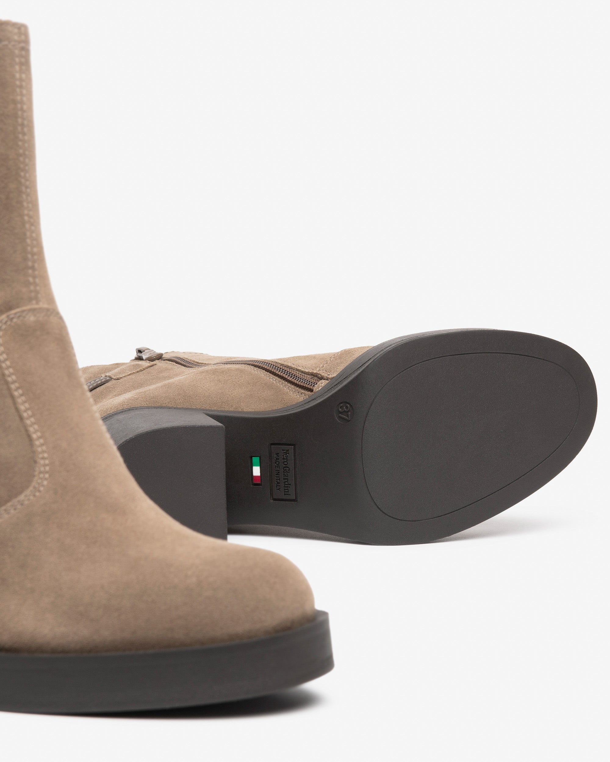 Nero Giardini Bottines Femme Daim Talon 75mm Zip