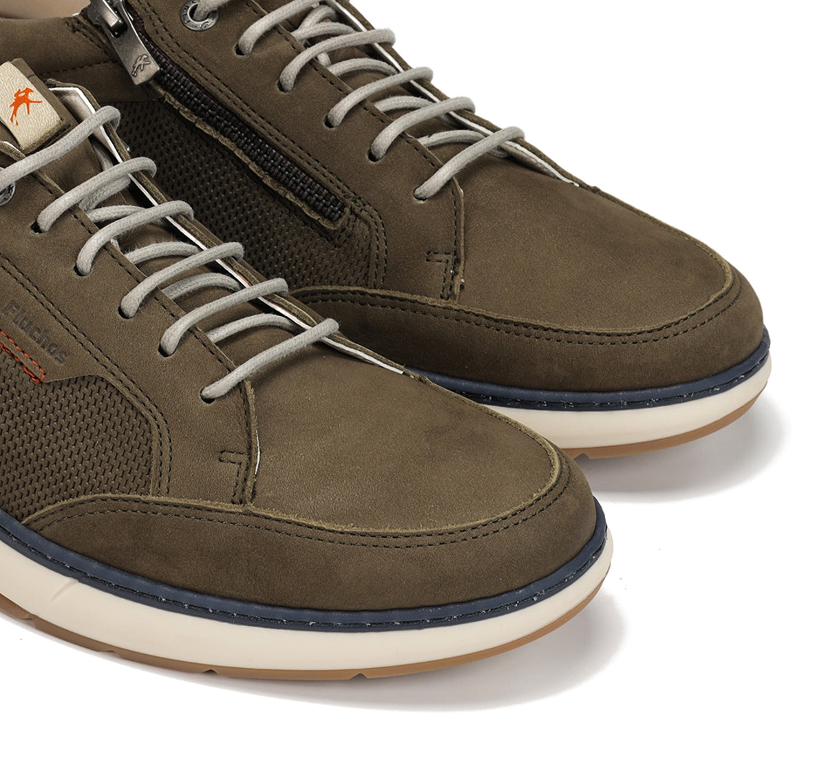 Fluchos Jeff F2211 baskets homme vert cuir