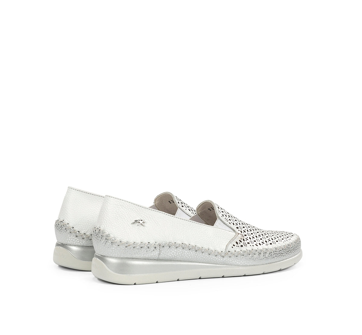 Fluchos Sella F2144 slip on blanc femme compensé