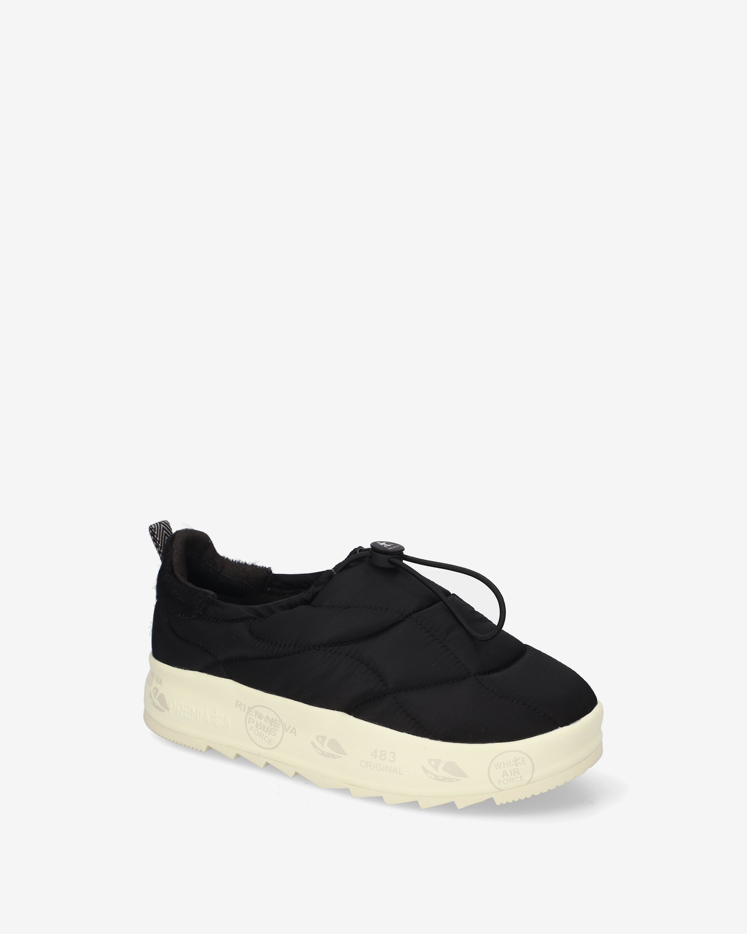 Premiata Puffyd 8689 baskets noir matelassé