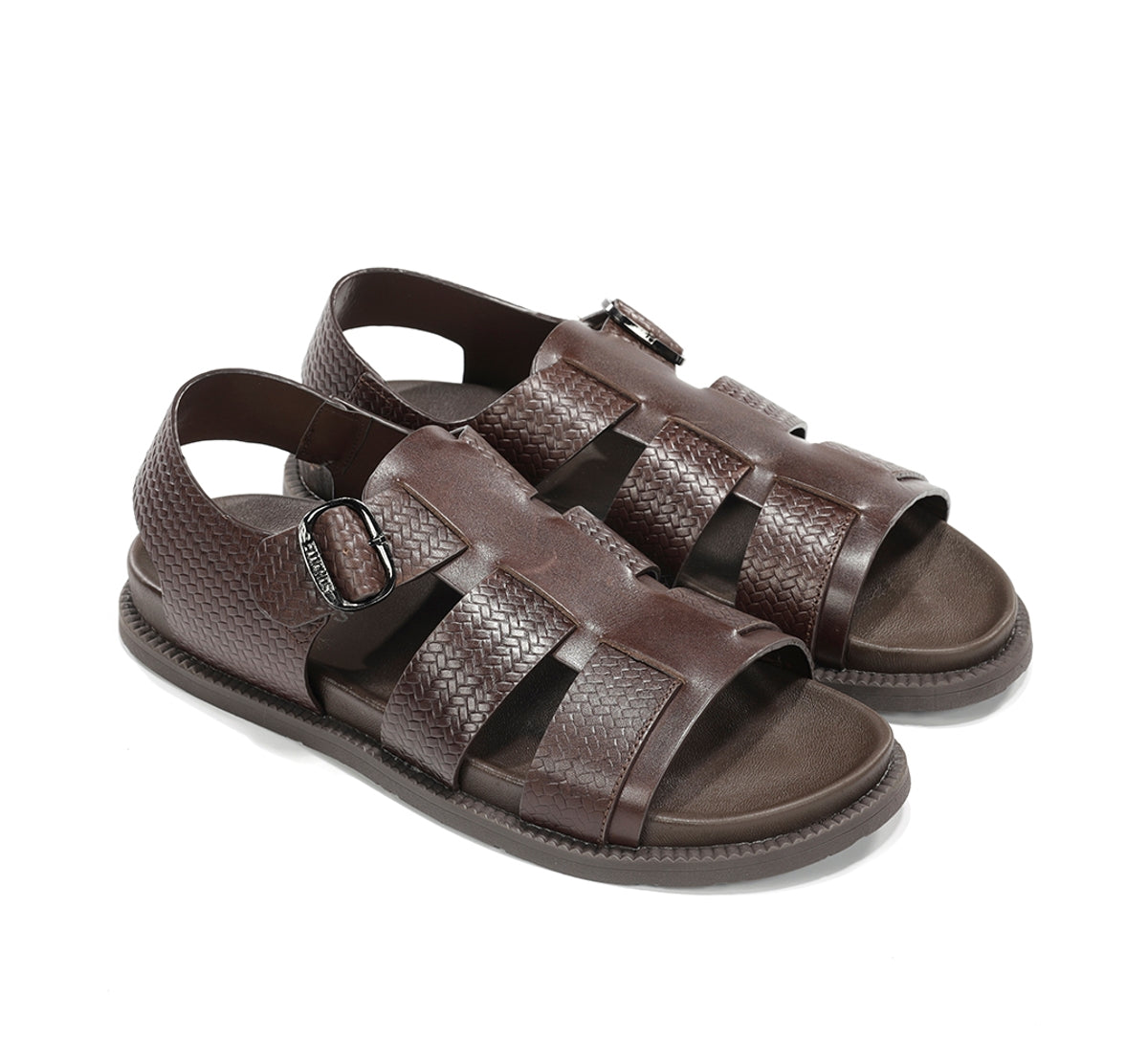 Fluchos Bari F2449 sandale homme marron cuir anatomique