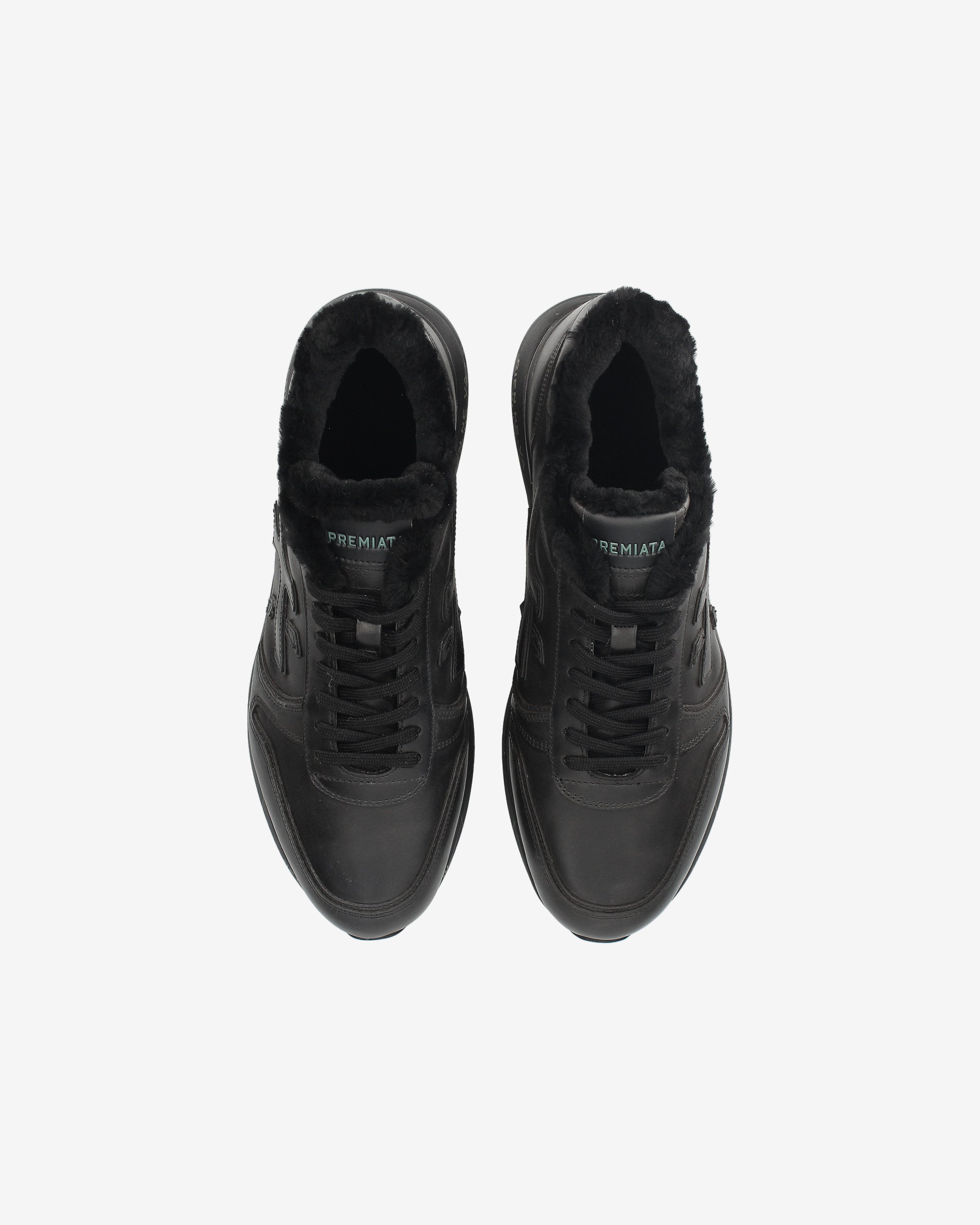 Premiata Mick 1453NM sneakers cuir noir fourrée