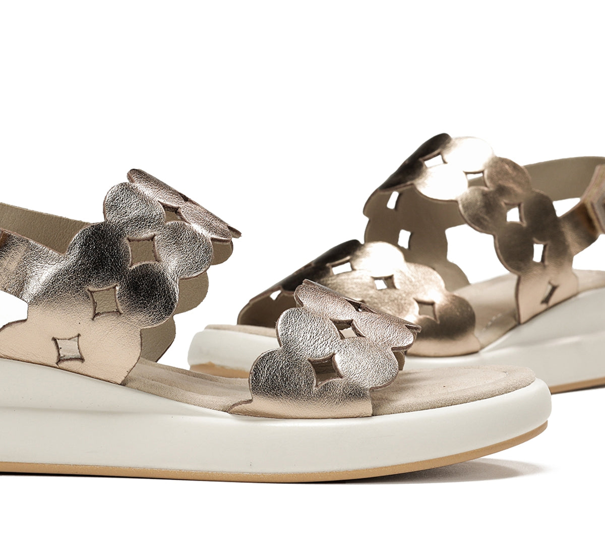 Dorking Slam D9291 sandales femme doré tressé