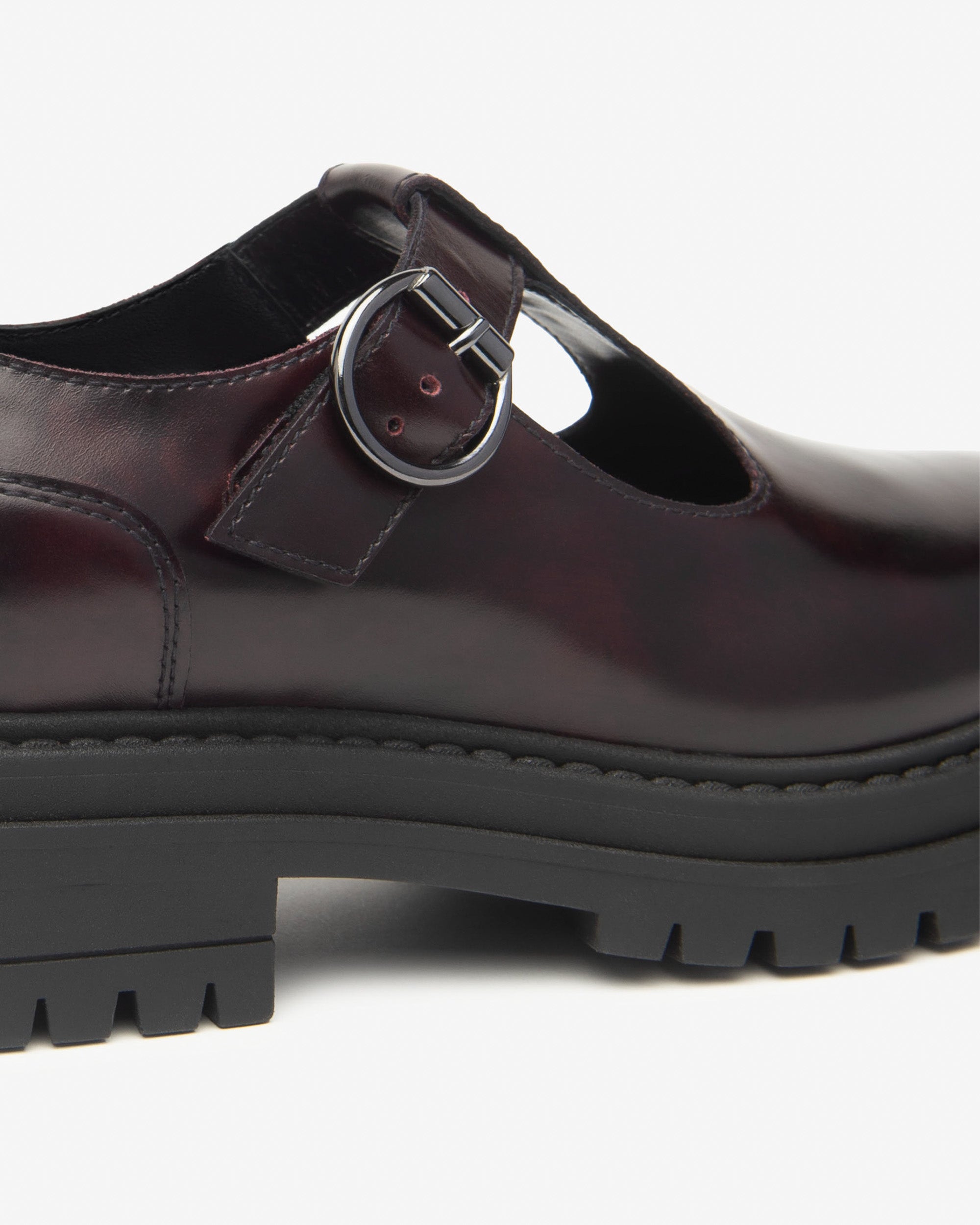 Nero Giardini Mary Jane babies cuir bordeaux