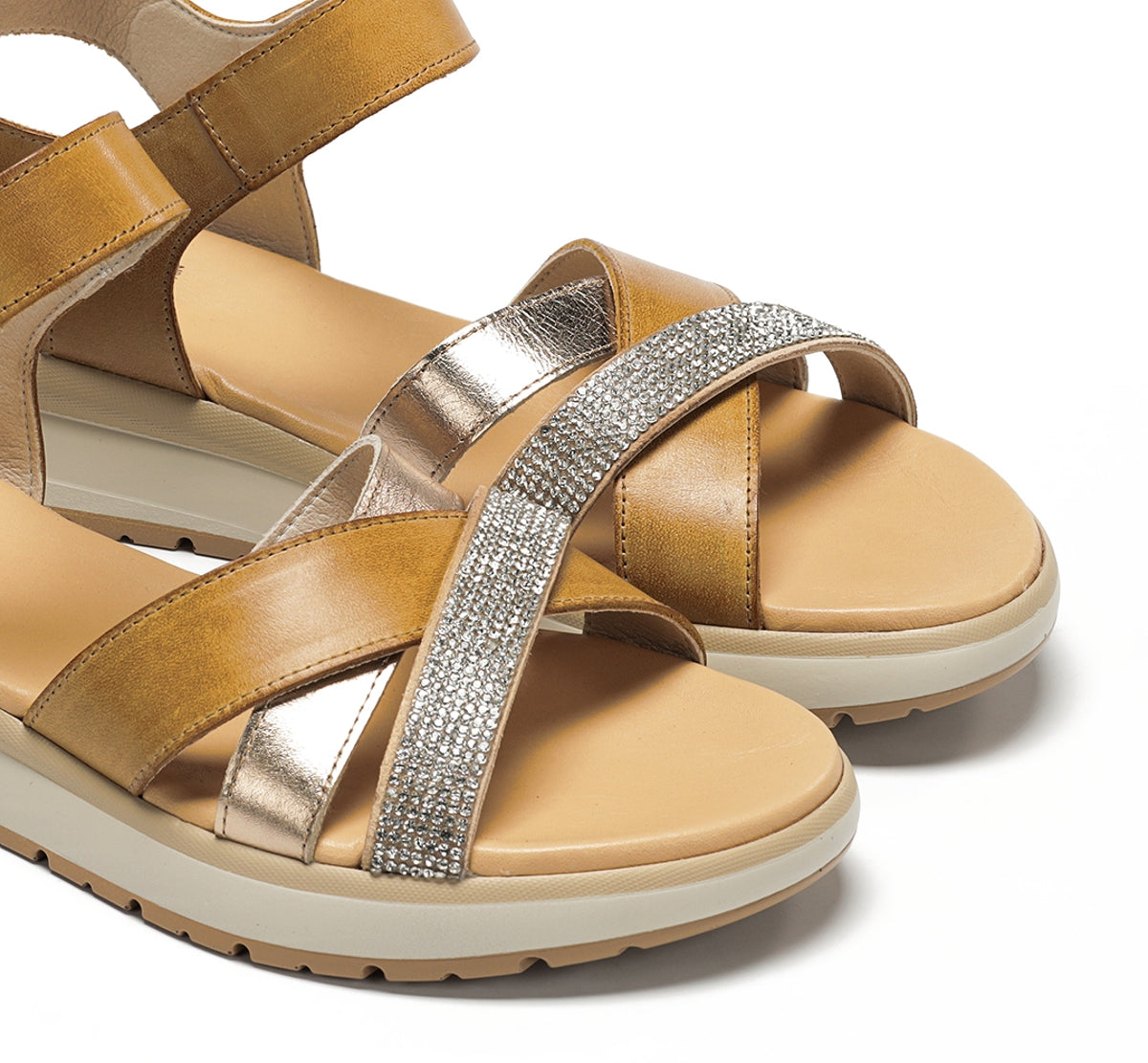Dorking Ter D9728 sandales femme marron confort