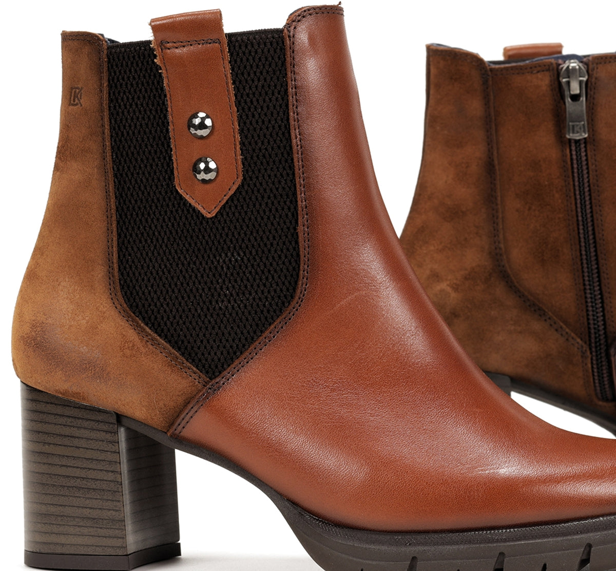 Dorking Camyl D8850 bottines marron femme talon