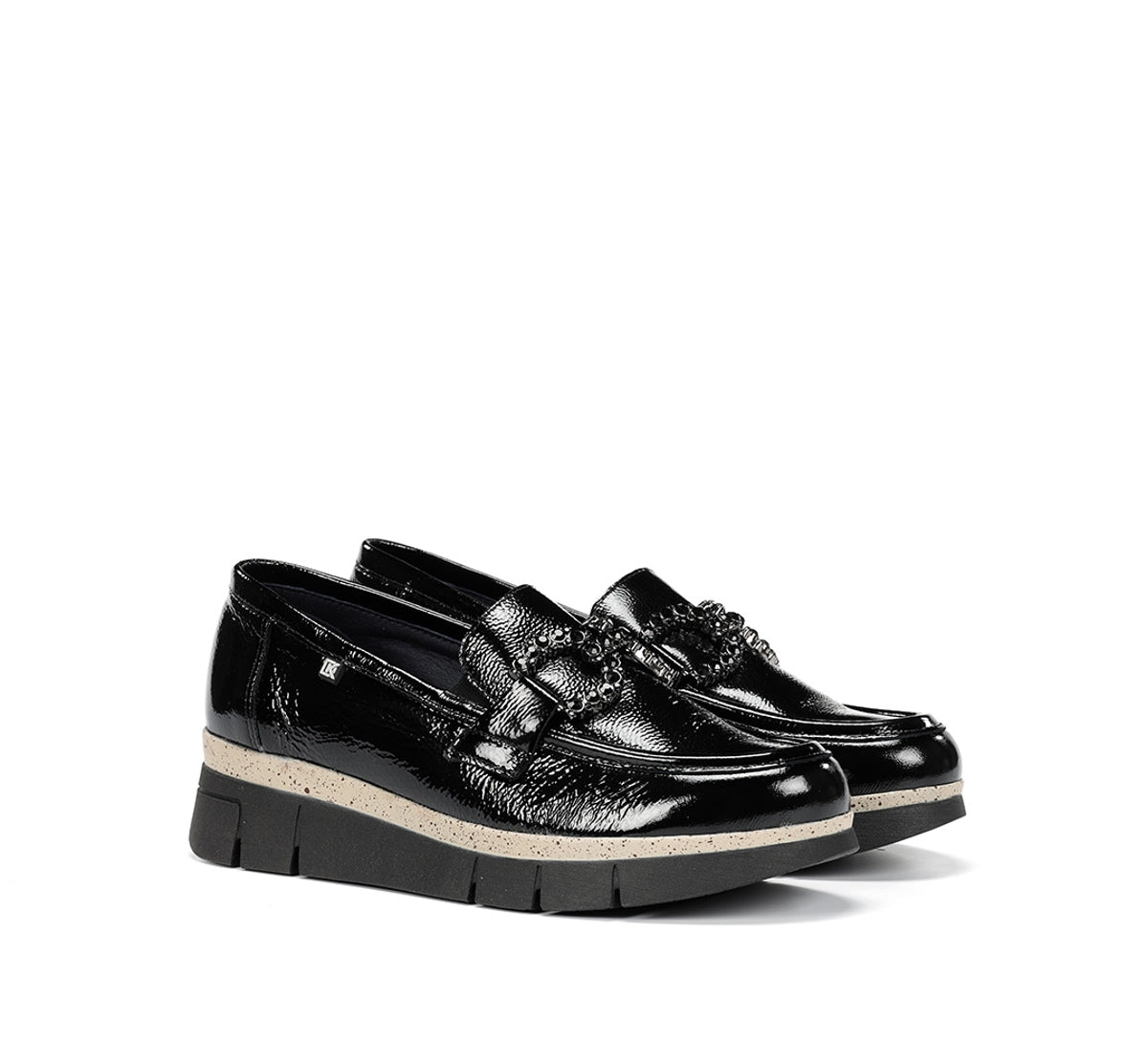 Fluchos Dorking India D9325 mocassins femme noir