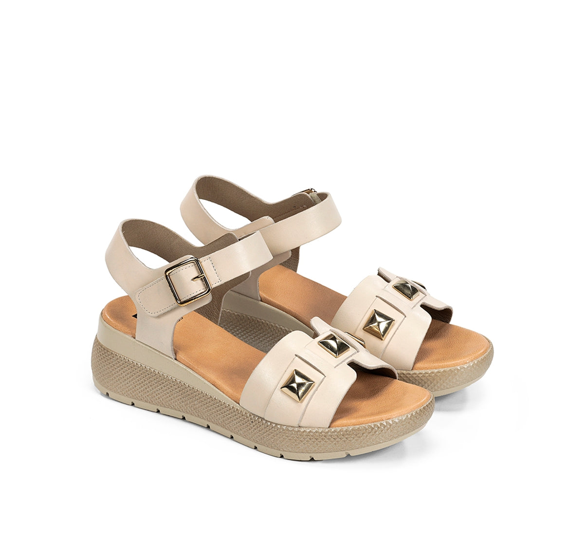 Dorking Ever D9497 sandales femme blanches cuir