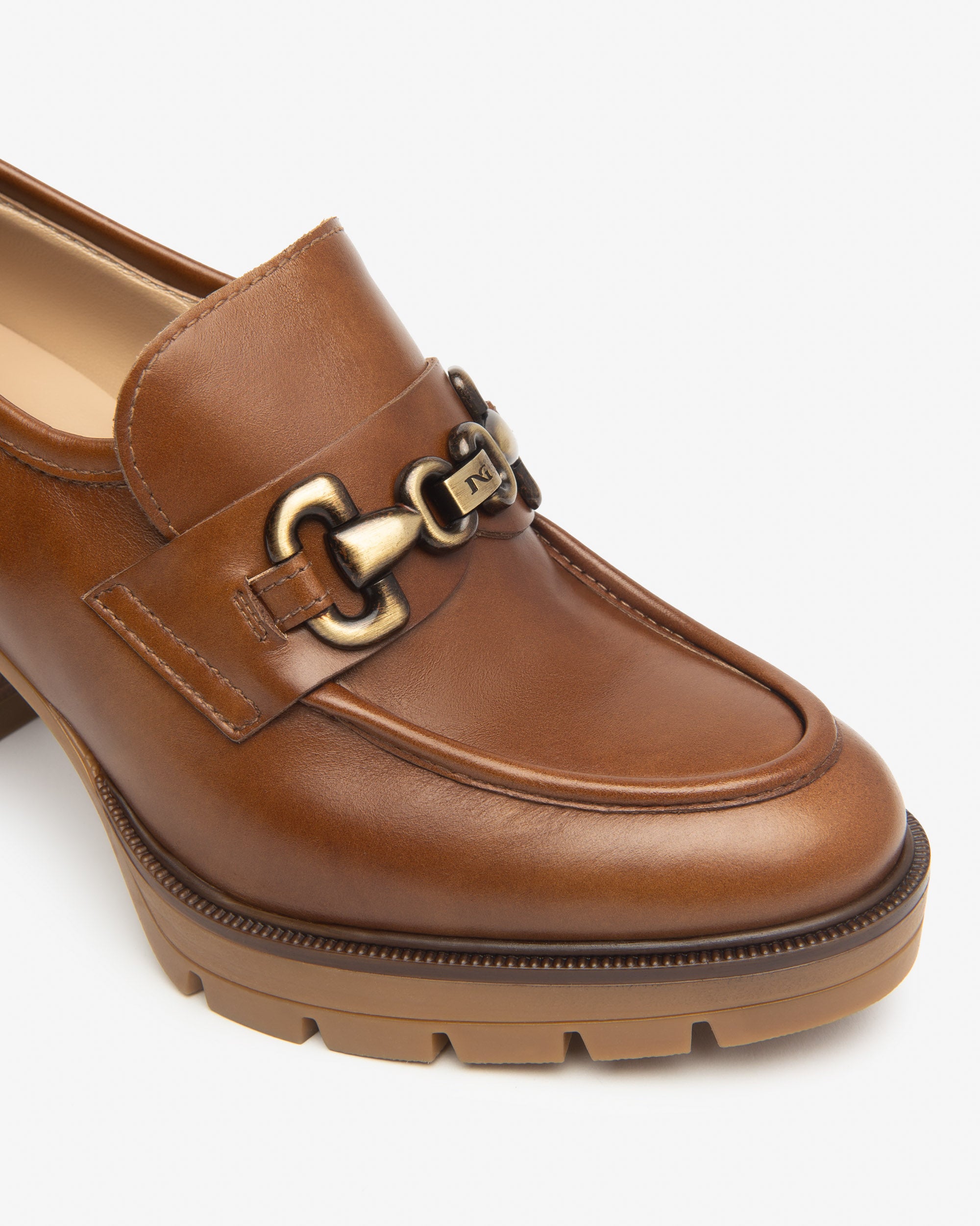 Nero Giardini Loafers mocassins cuir femme automne hiver