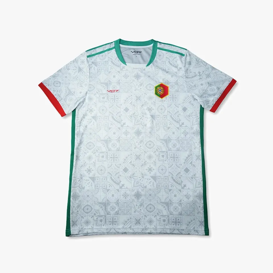 VO7 Portugal White maillot foot homme blanc
