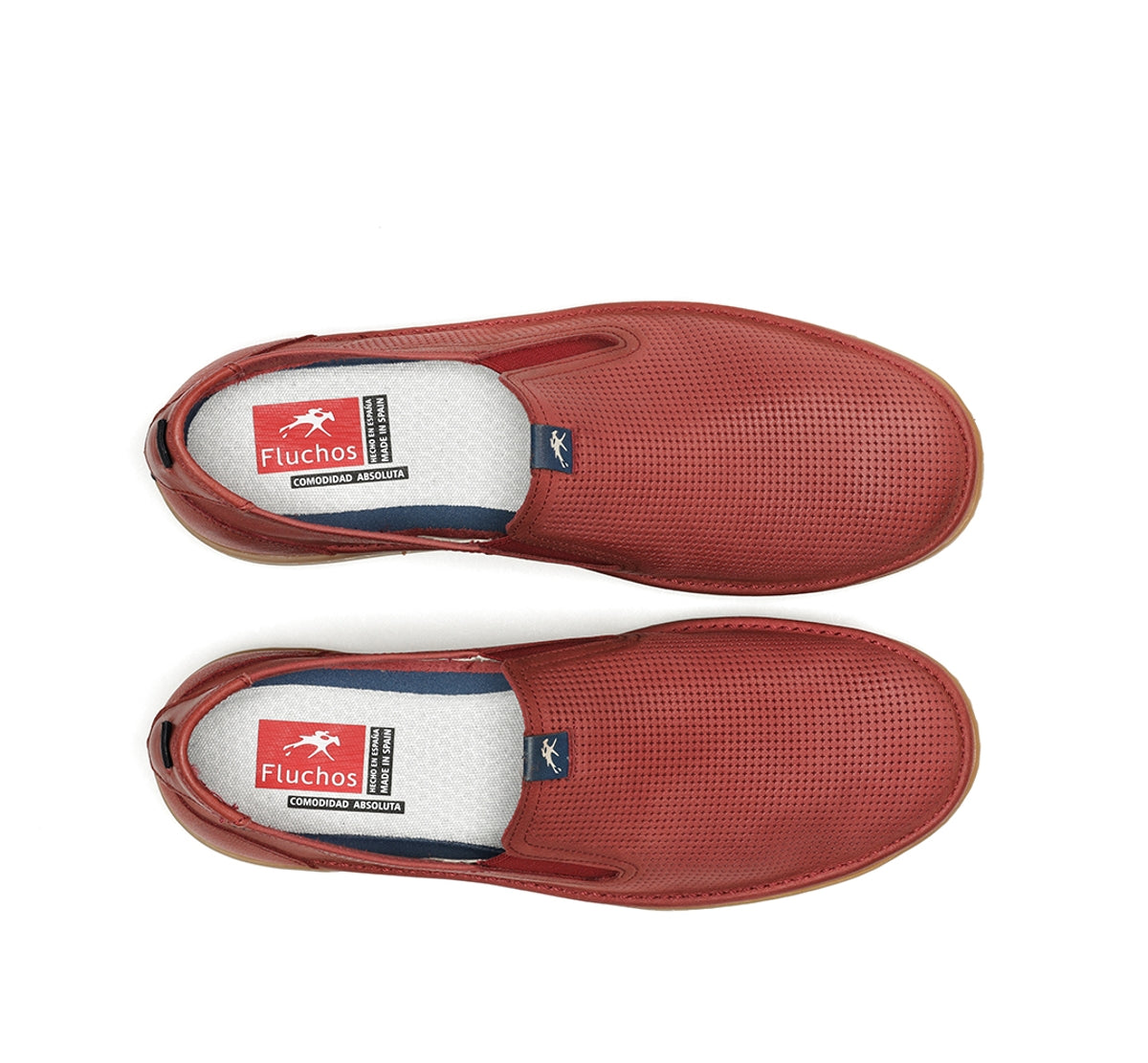 Fluchos Leo F1946 slip on rouge homme leger