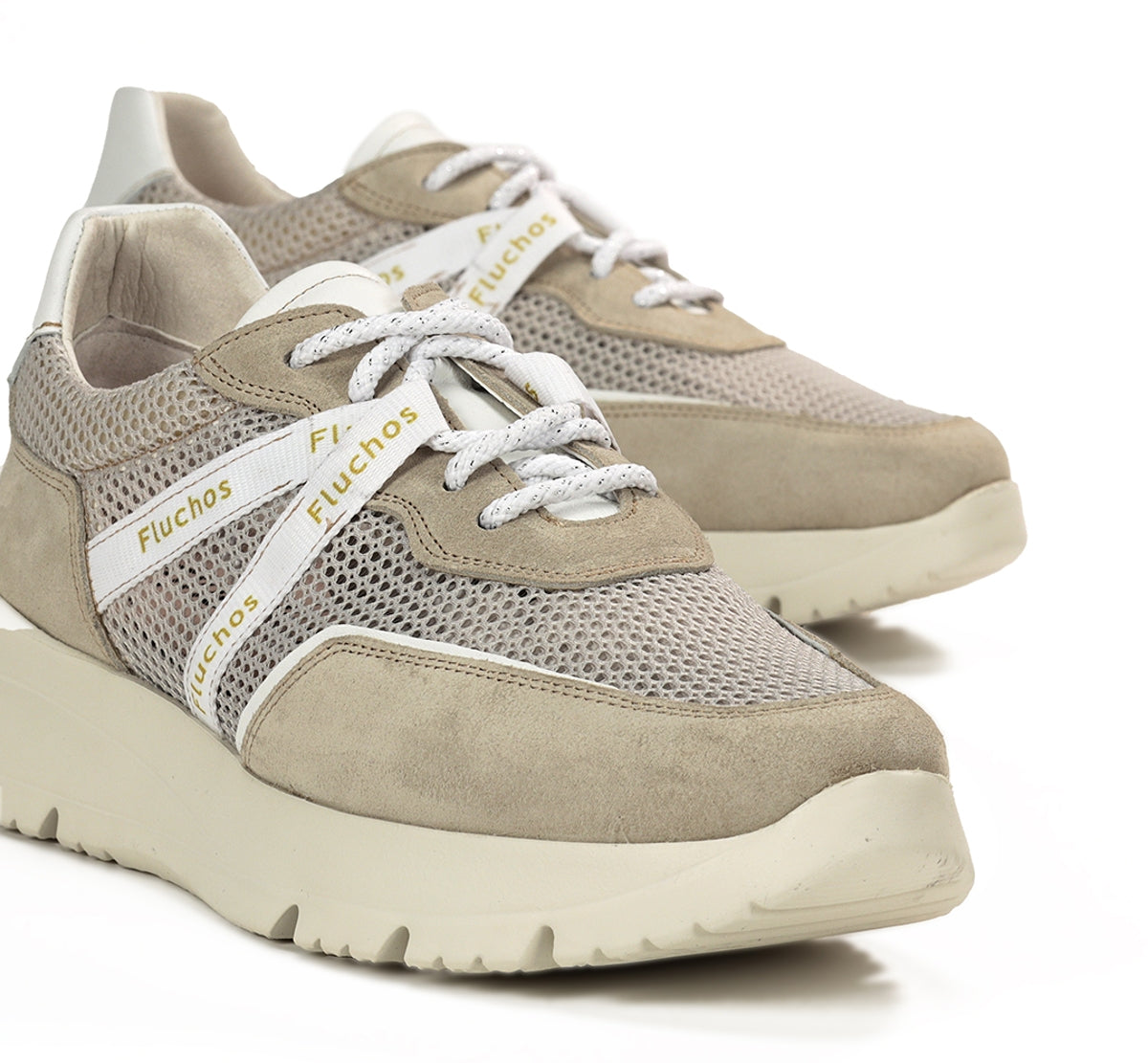 Fluchos Eira F1683 baskets femme taupe lacets