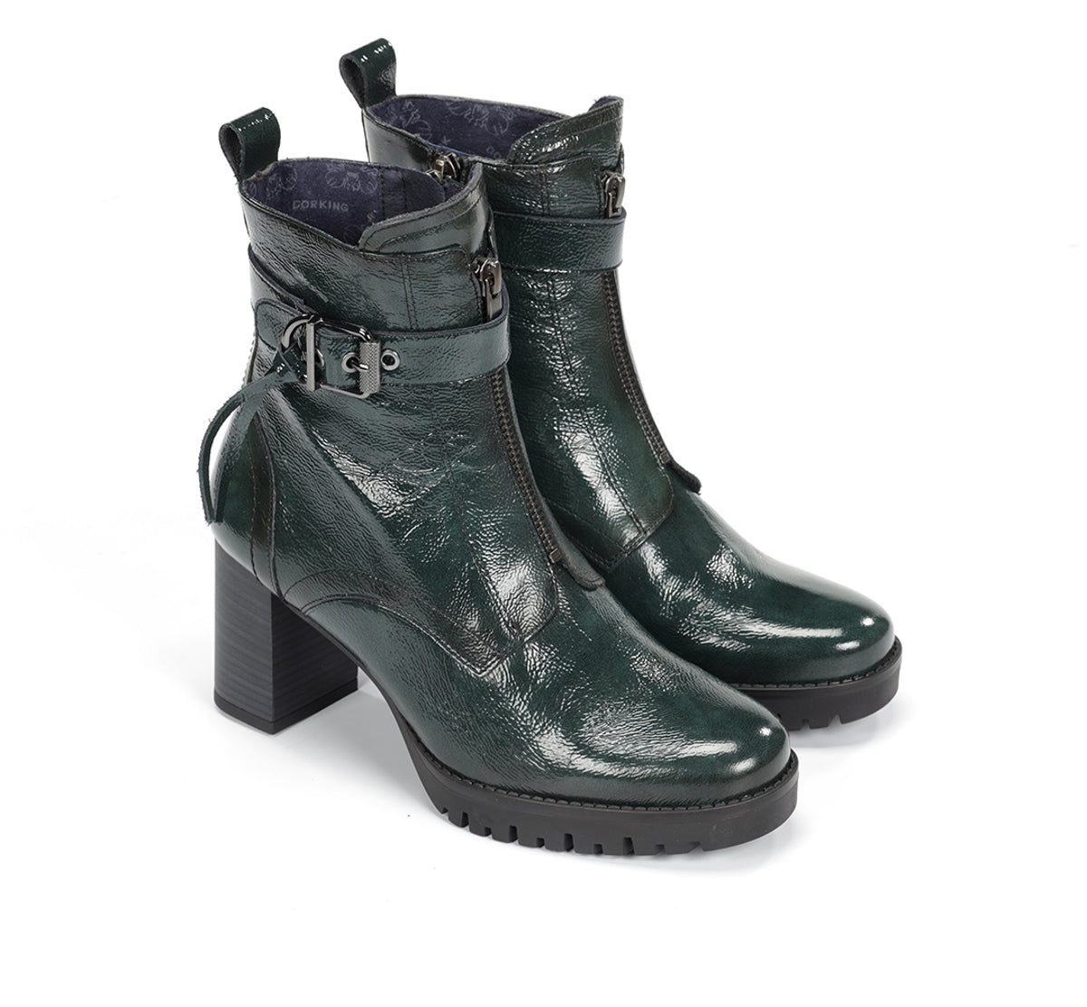 Dorking by Fluchos Evie D9163 bottines vert femme talon