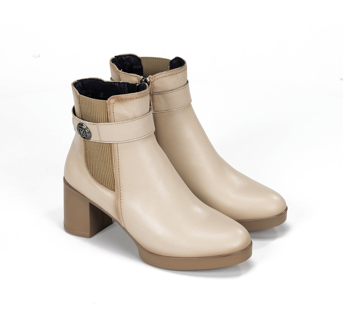 Fluchos Dorking Elite D9422 bottines taupe cuir femme