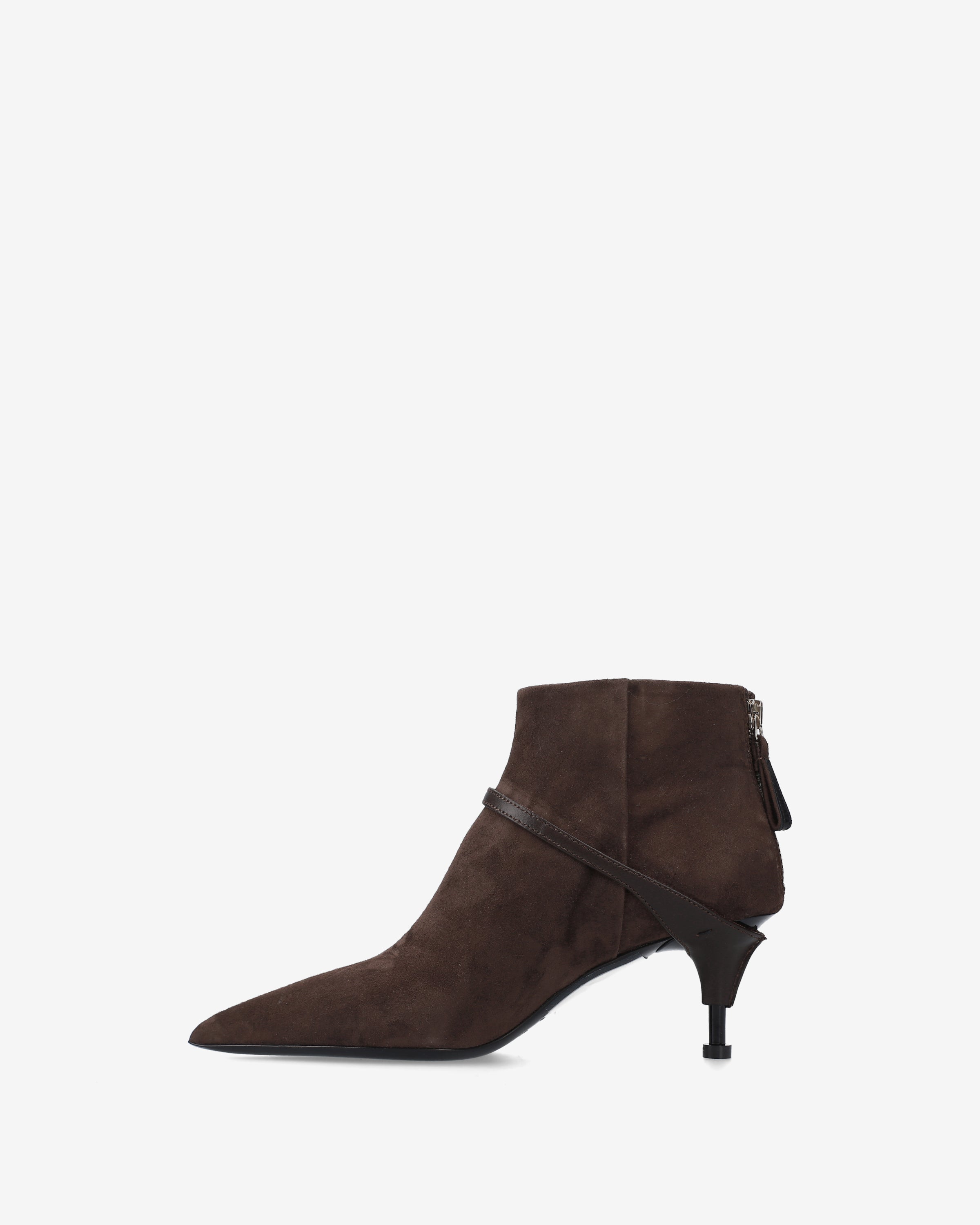 Premiata bottines femme cuir marron talon 65 mm