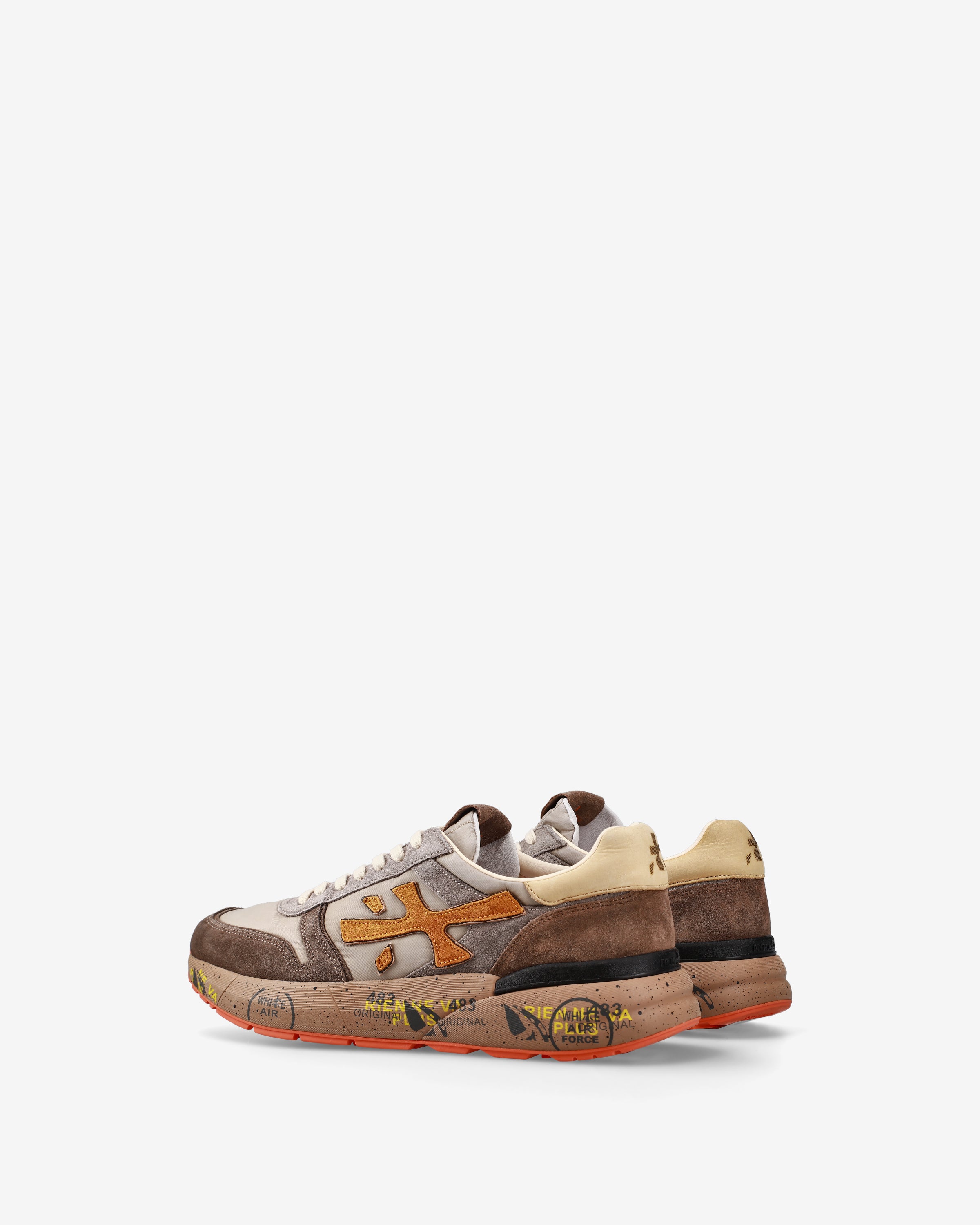 Premiata Mick 7866 Sneakers Taupe Ivoire Daim