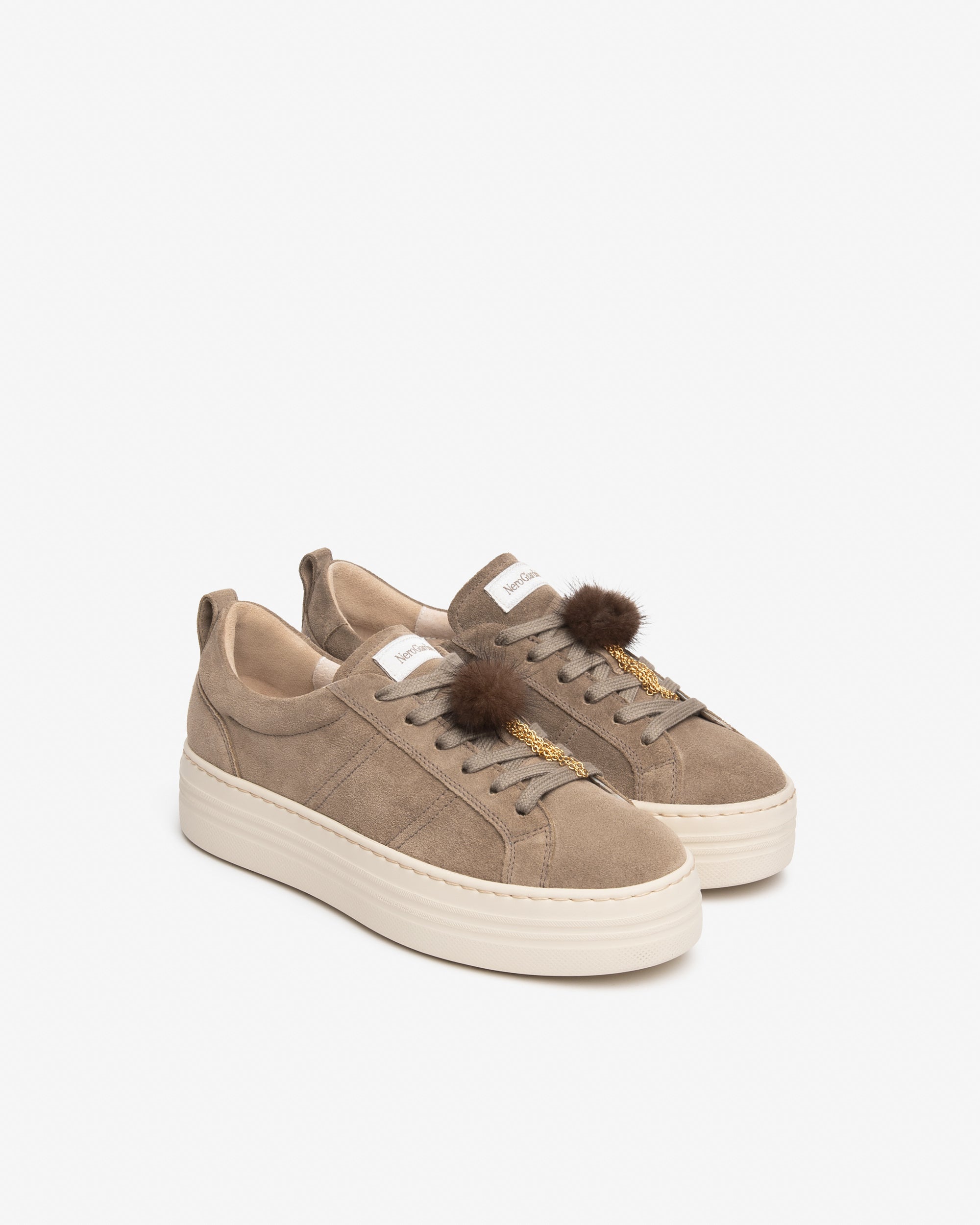 Nero Giardini Sneakers baskets daim femme plateforme 38