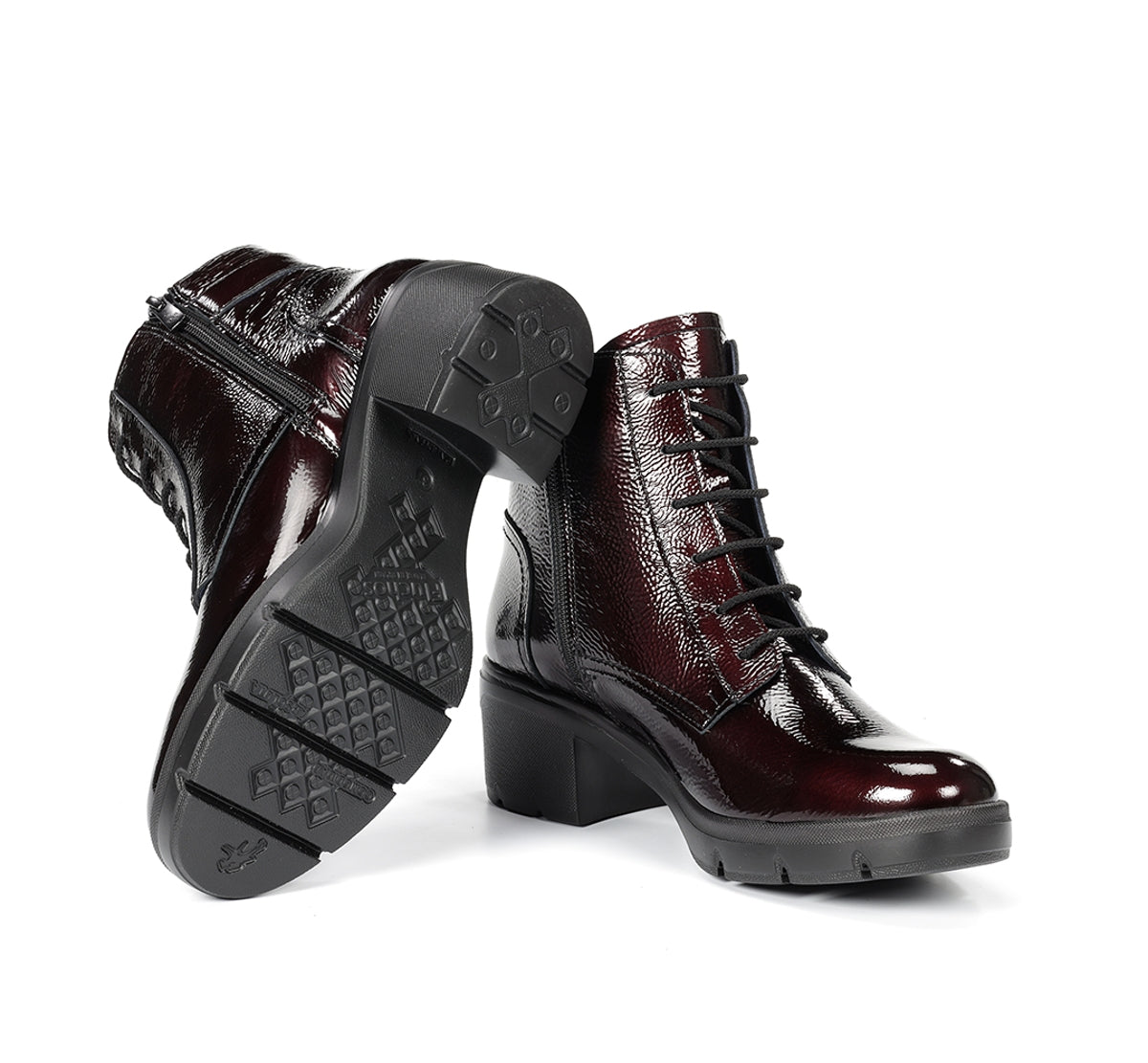 Fluchos Fugaz F2107 bottine bordeaux femme cuir talon