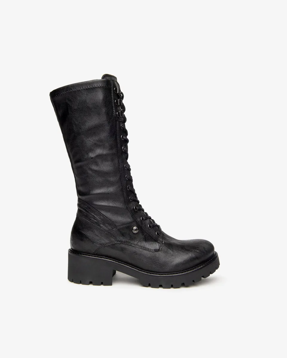 Nero Giardini Boots Bottes Cuir Femme Lacets Zip