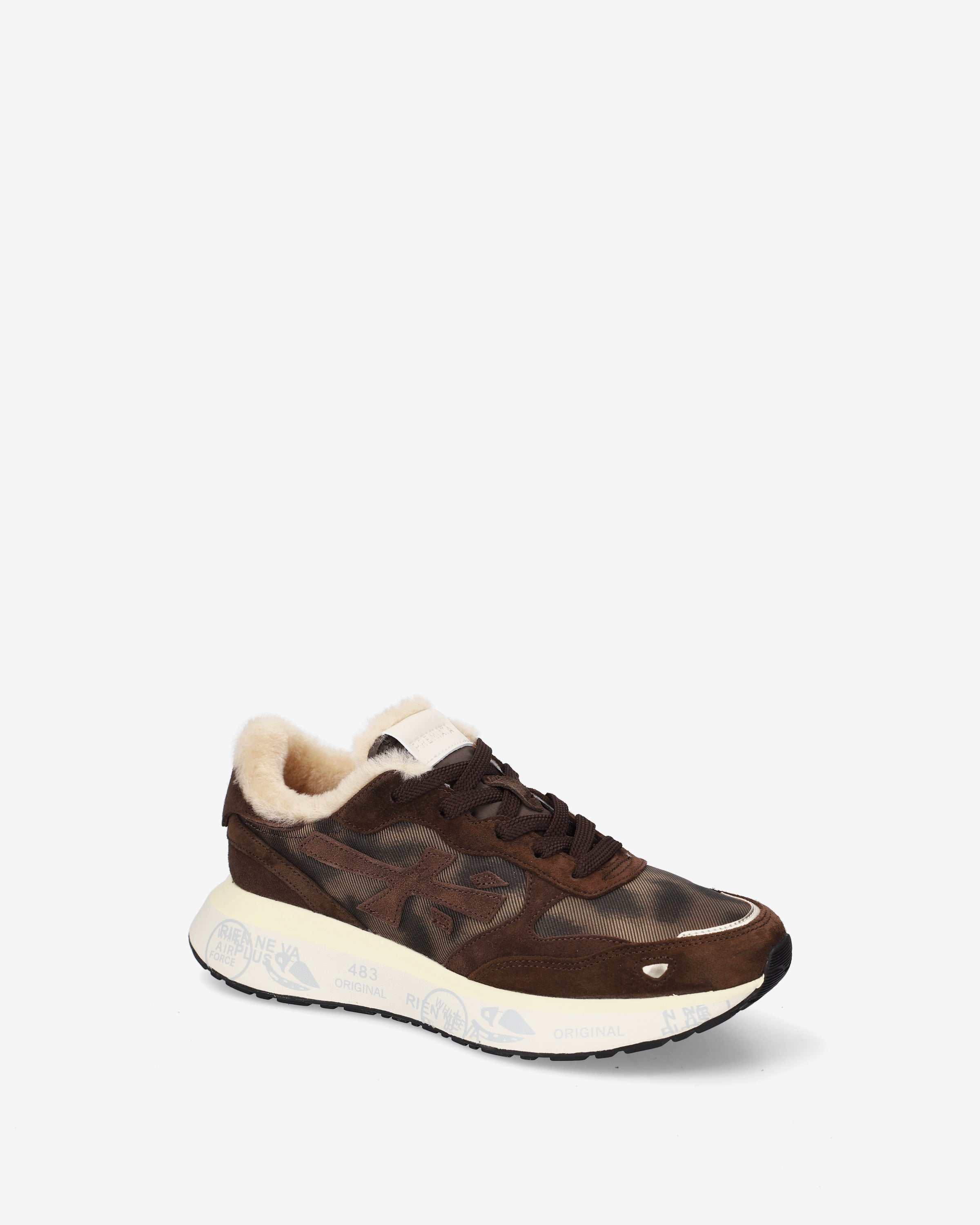 Premiata Lauryn 8548m sneakers marron imprimé animal