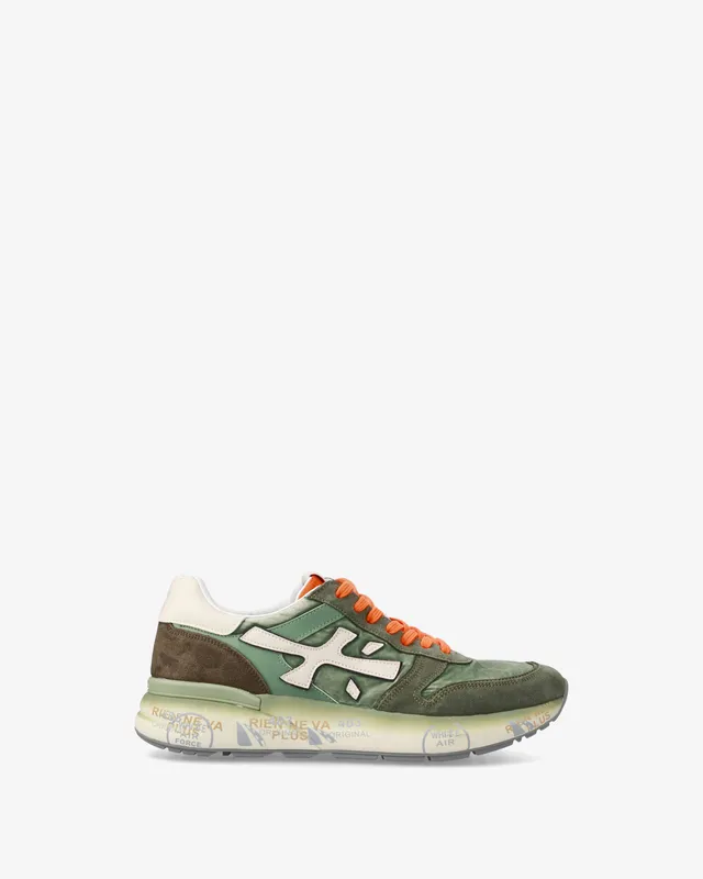 Premiata Mick 7244 baskets homme daim vert sauge