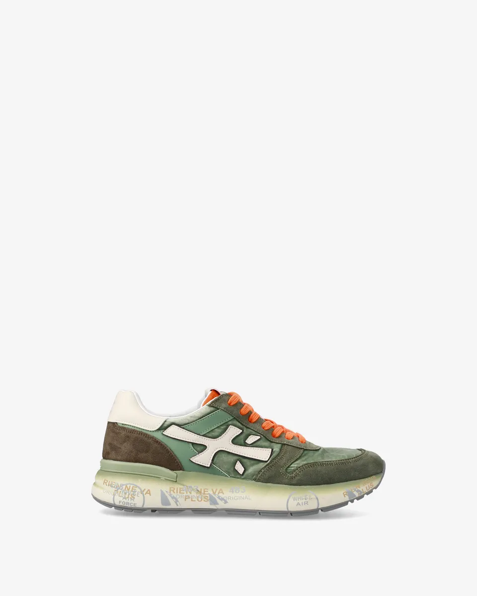 Premiata Mick 7244 baskets homme daim vert sauge