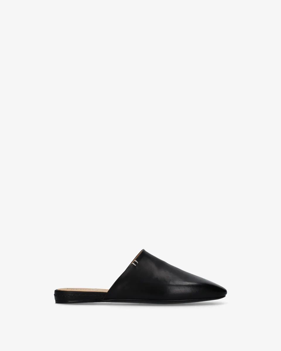 Premiata Black Leather Mules mules cuir noir