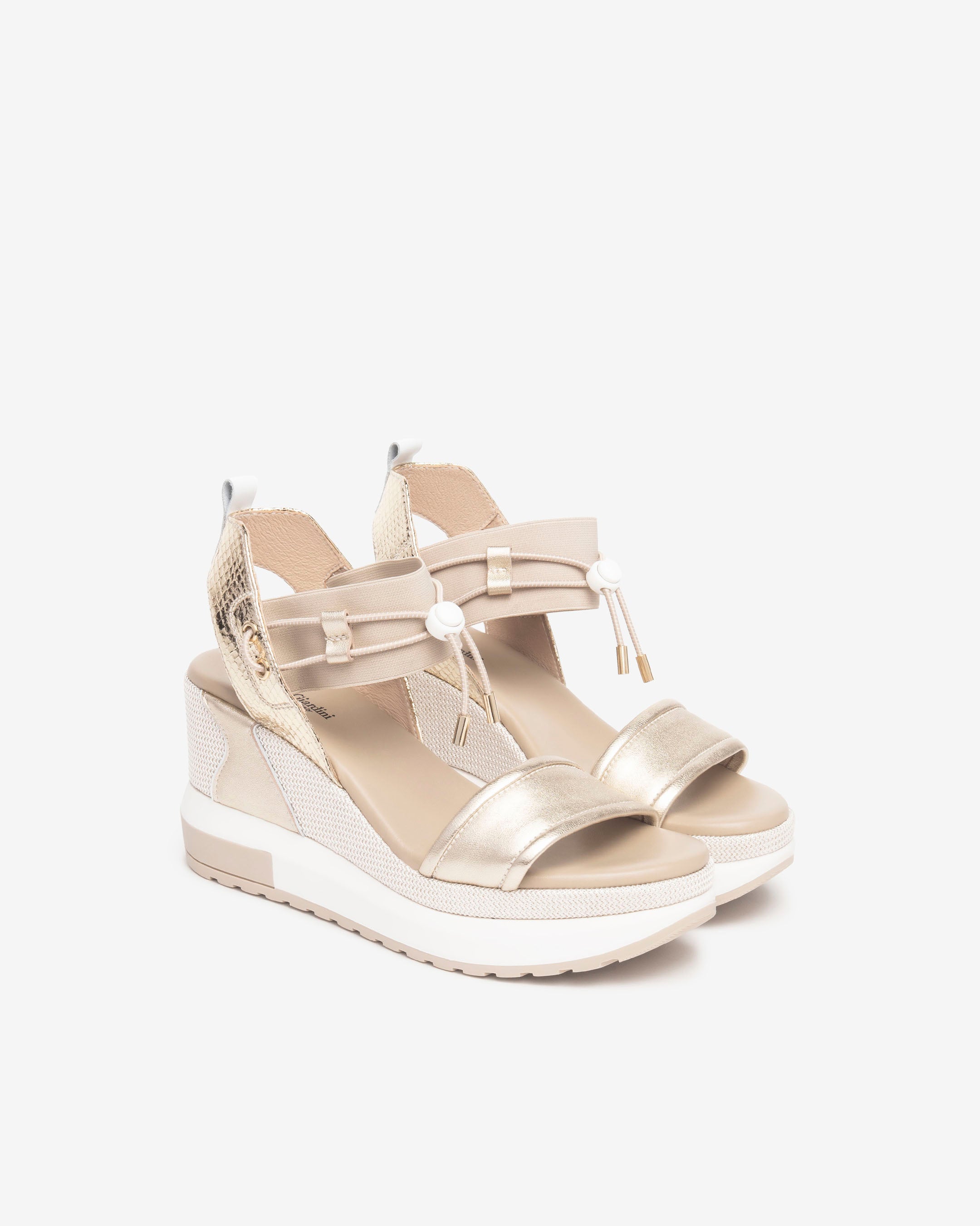 Nero Giardini Sandals sandales compensées cuir femme lacet