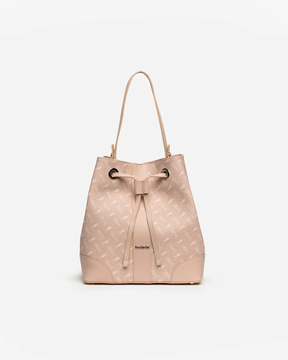 Nero Giardini Bags sac seau cuir femme monogramme cordon