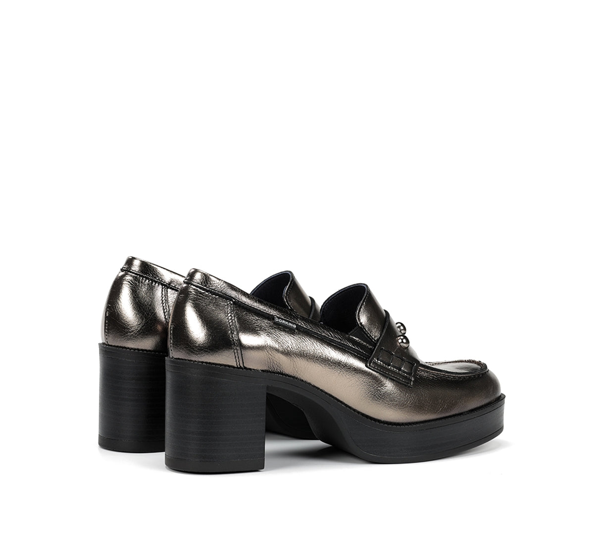 Dorking Bowy D9586 mocassin argent femme