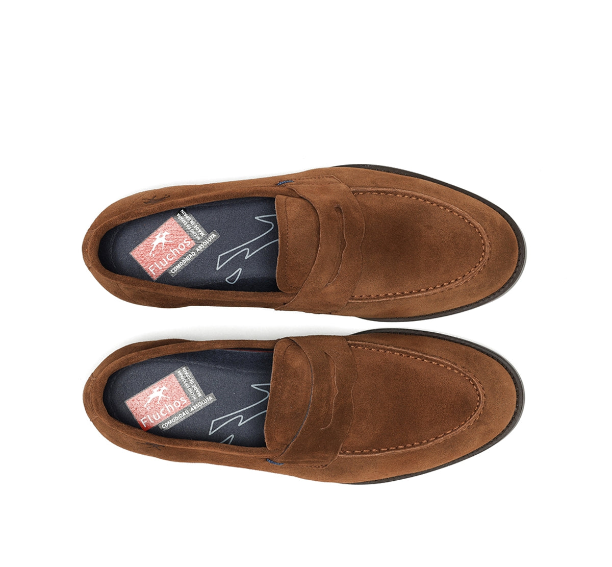 Fluchos Henri F1571 mocassins homme marron cuir