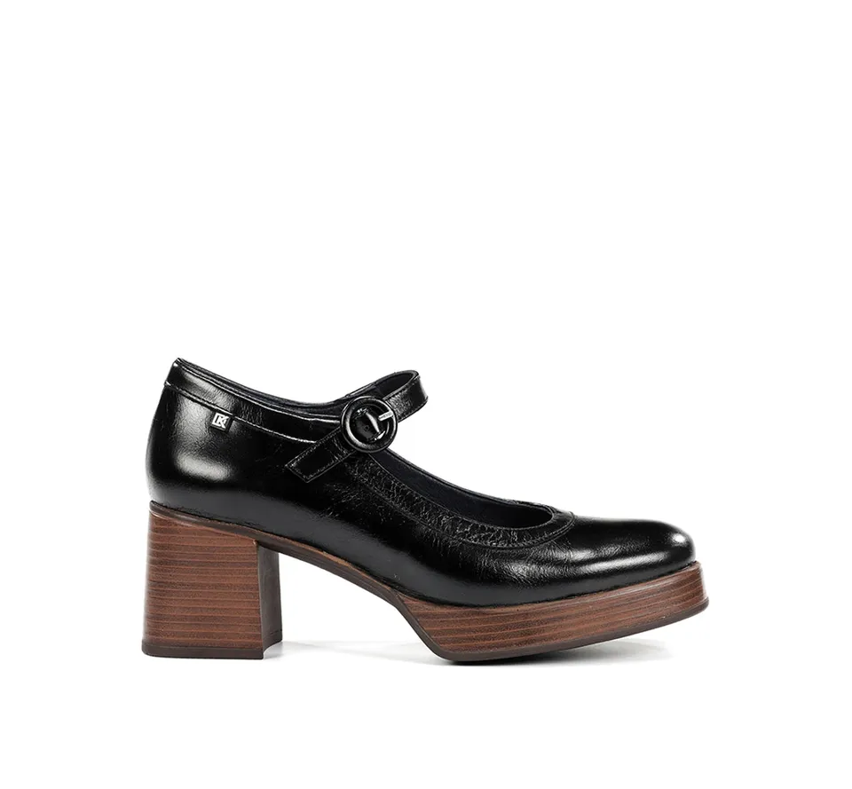 Dorking Cristel D9154 chaussure femme noir plateforme