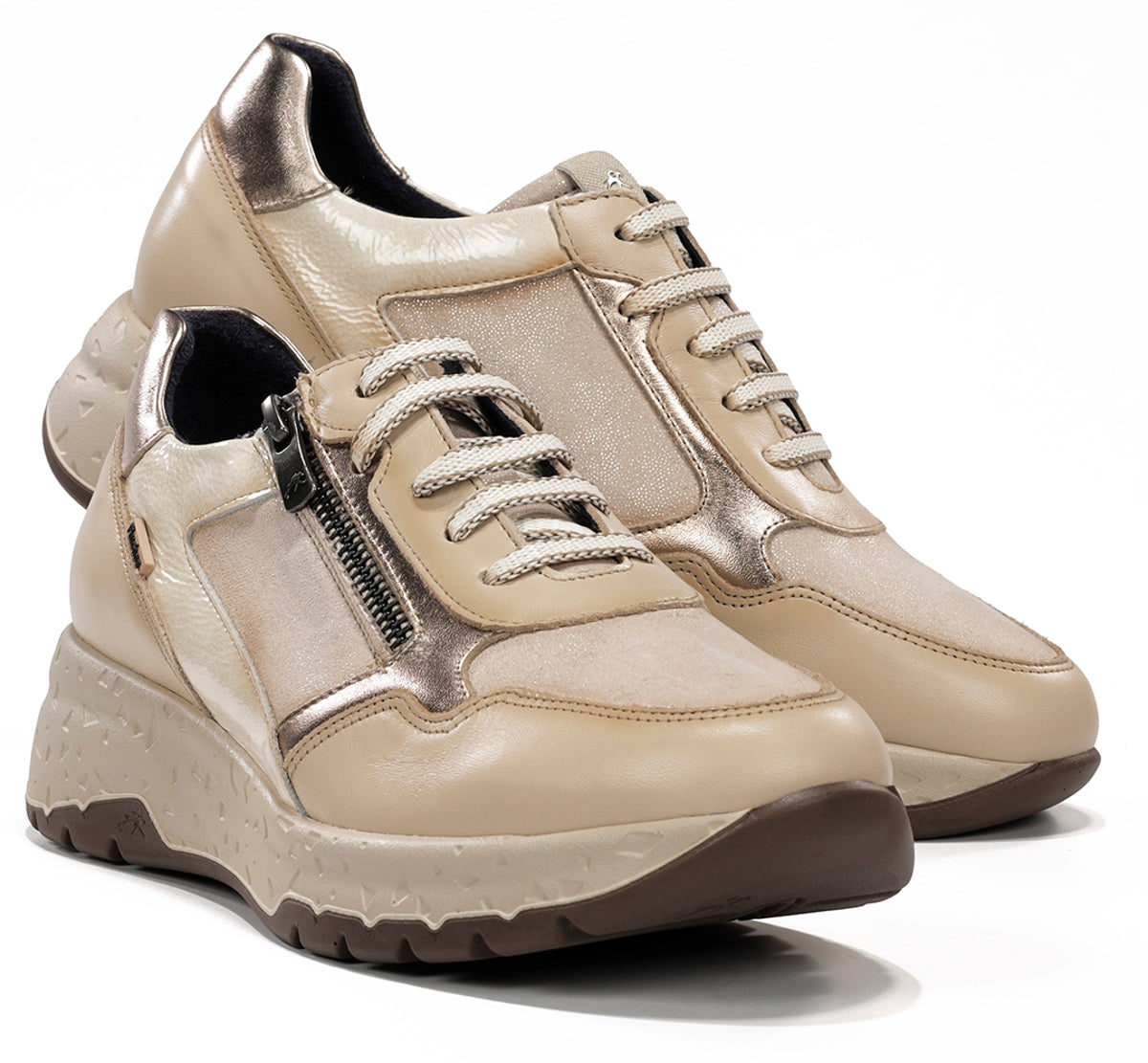 Fluchos Nexus F2308 Basket Blanche Cuir Femme