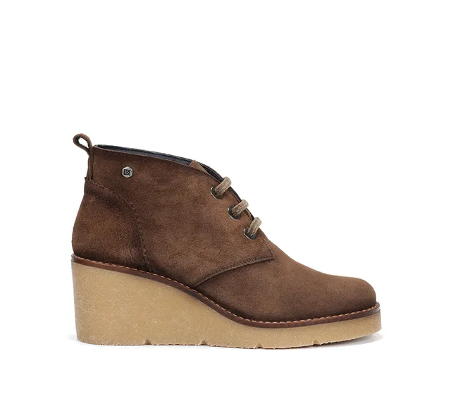 Dorking Lalie D9357 chaussure femme marron compensée