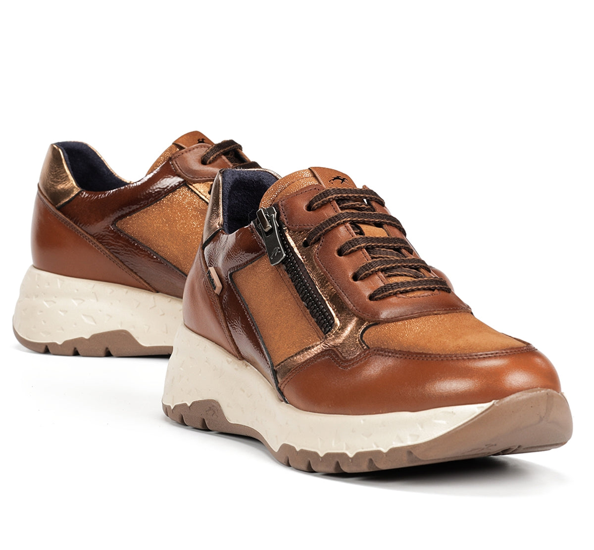 Fluchos Nexus F2308 baskets femme marron cuir