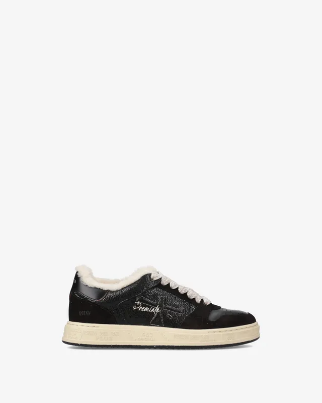 Premiata Quinnd 7081 baskets femme noir reptile