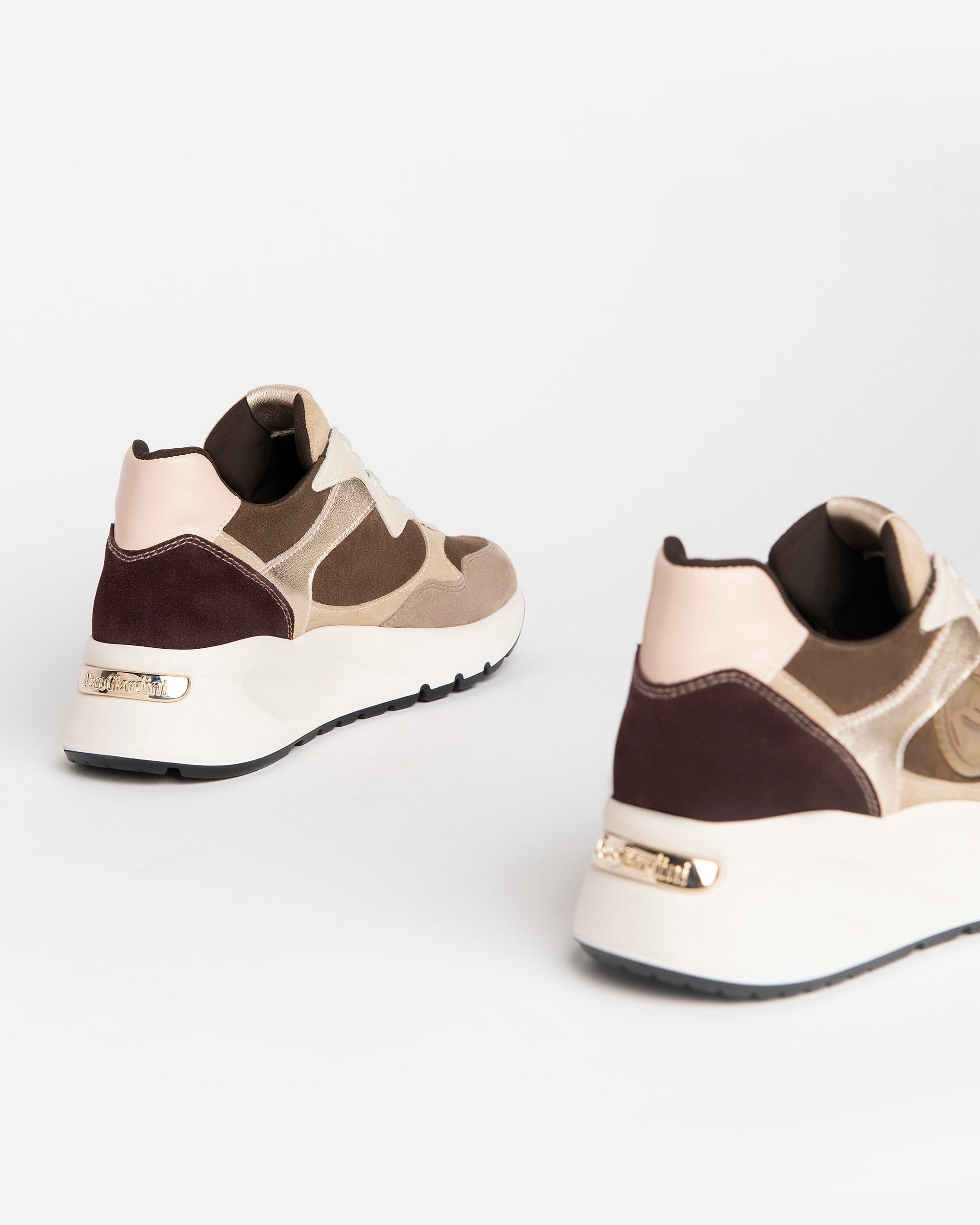 Nero Giardini Sneakers basket cuir daim femme hiver